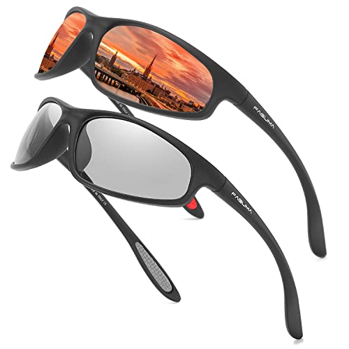 Z3 Red+grey Transparency(2 Pack Without Glasses Case)