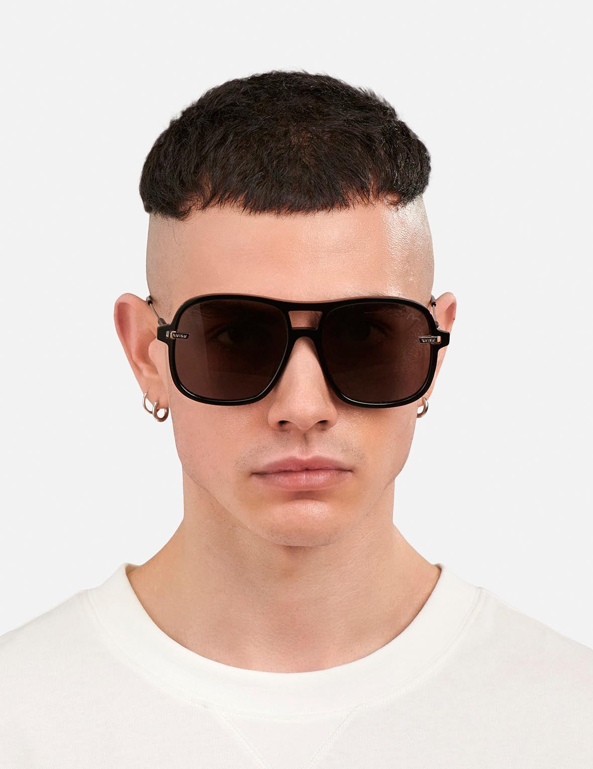 Stylish Double Bridge Oversized Sunglasses for Women & Men - UV Protection, Trendy Fashion Shades for Outdoor Activities, Beach, Driving & Travel