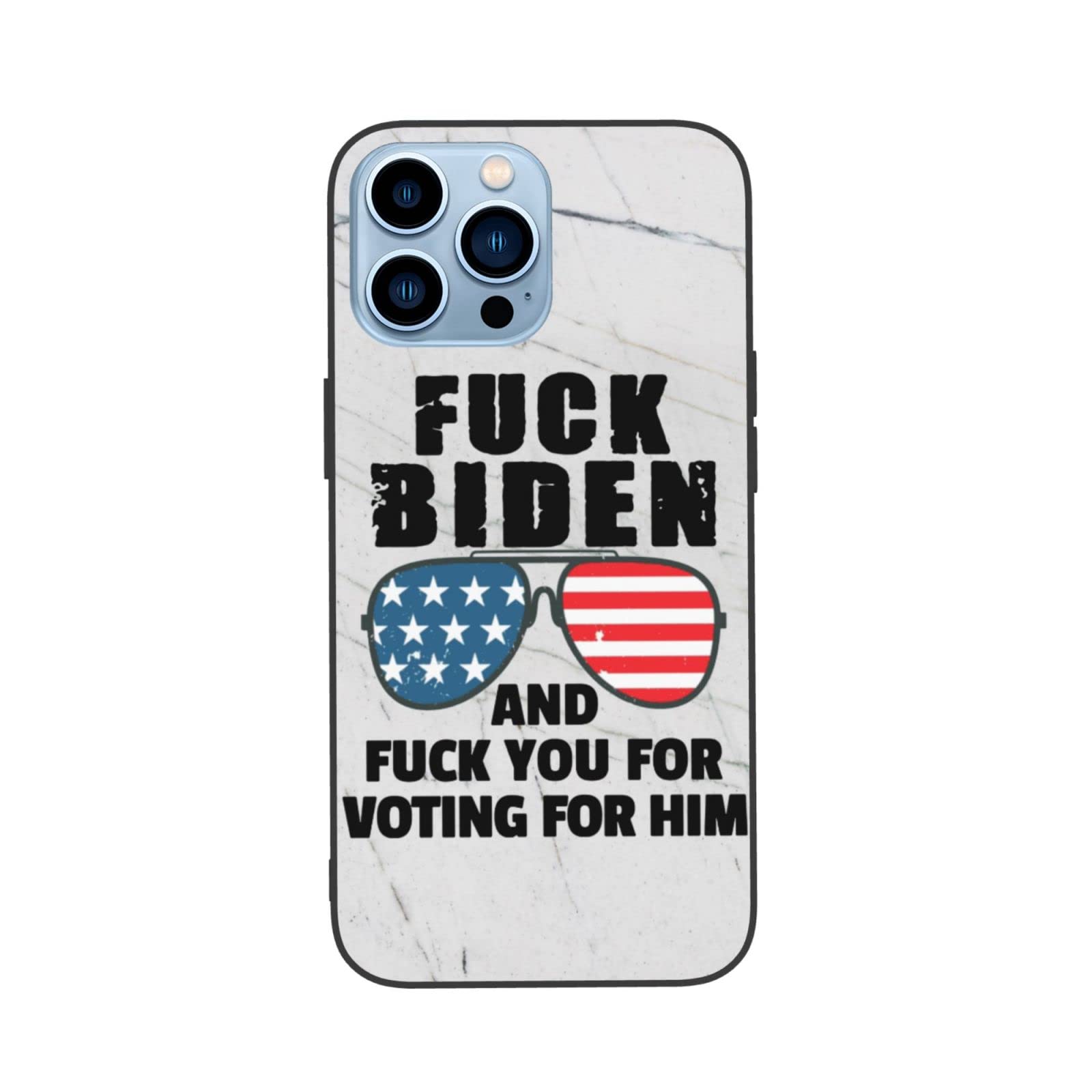 Anti-Joe Biden iPhone 13 Pro Case - Shockproof Full Body Protection Rubber Cover for iPhone 13 Pro Max | Political Statement Accessory for Protests & Conservative Events