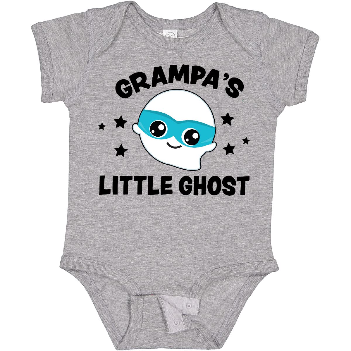 Inktastic Cute Grandpa's Little Ghost with Stars Baby Bodysuit - Soft Cotton Onesie for Infants & Toddlers - Perfect for Halloween, Family Photos & Everyday Playtime