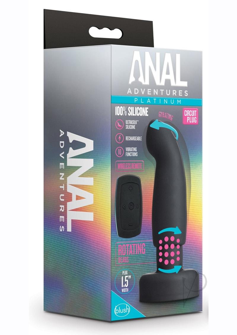 Premium Remote Control Anal Plug - Platinum Circuit Butt Plug for Adults - Wireless Vibrating Prostate Massager - Perfect for Couples Play & Solo Pleasure