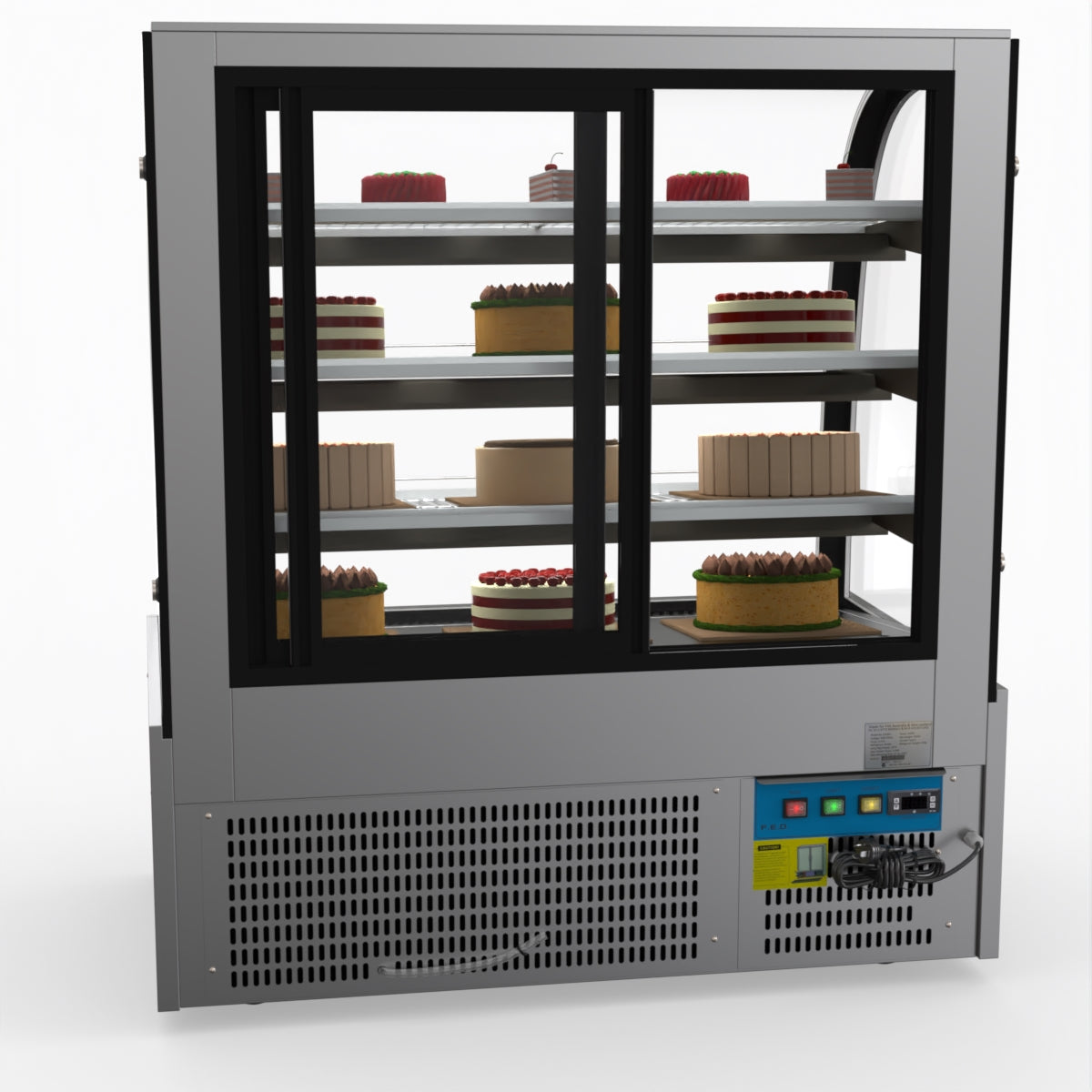 Bonvue SL840 Commercial Refrigerated Display Case - Perfect for Delis, Bakeries & Cafes to Showcase Fresh Food