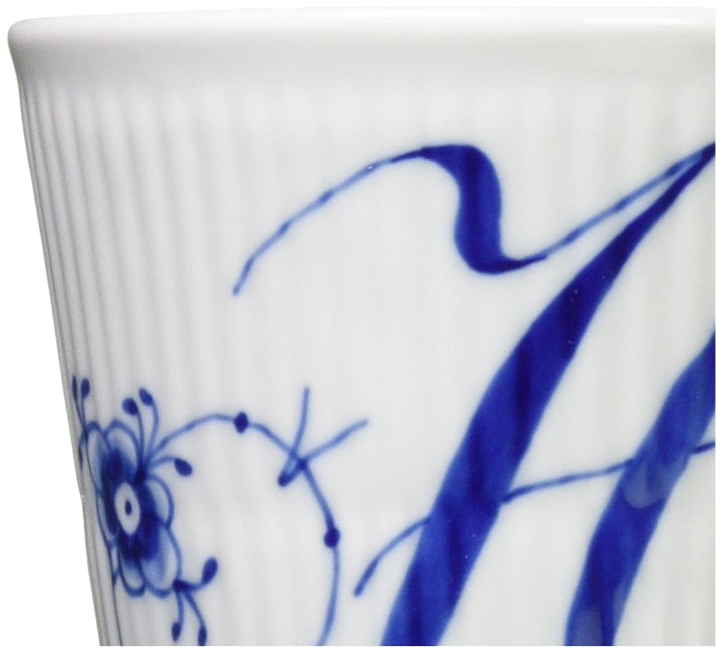 Royal Copenhagen Blue Fluted Plain High Handle Coffee Mug - 11.2 oz (330 ml) Porcelain Tea Cup - Elegant Wedding Gift, Housewarming Present - Perfect for Afternoon Tea, Coffee Breaks & Bridal Showers