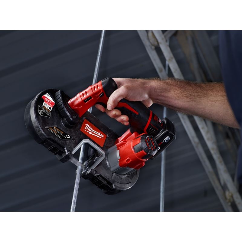 M12 12V Lithium-Ion Cordless Sub-Compact Band Saw Kit (2429-21XC) - Perfect for Plumbing, Electrical Work & DIY Metal Cutting Projects