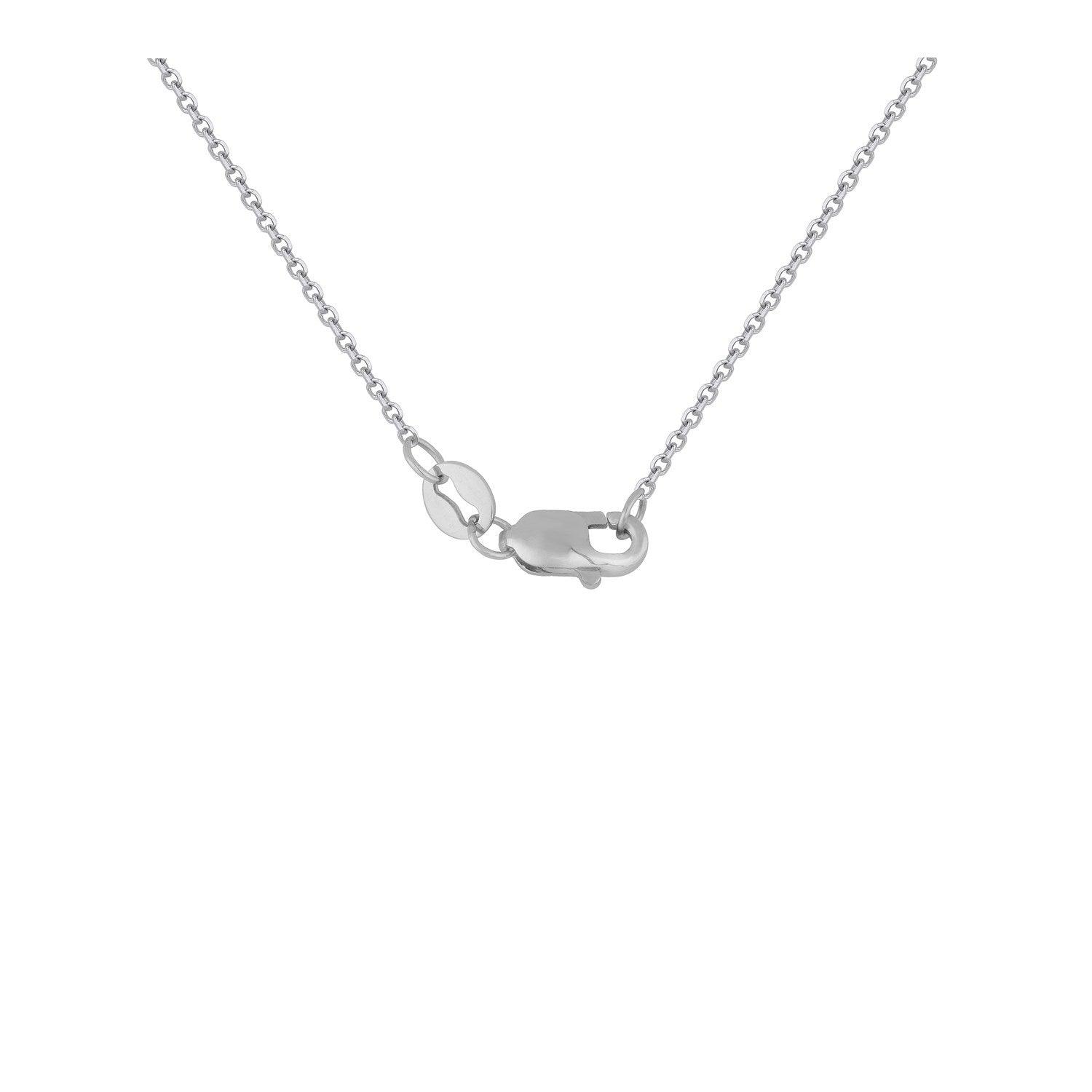 14K White Gold Diamond Flower Pendant Necklace (1/3 CTTW) - Elegant Jewelry Gift for Women, Perfect for Anniversaries, Weddings & Special Occasions