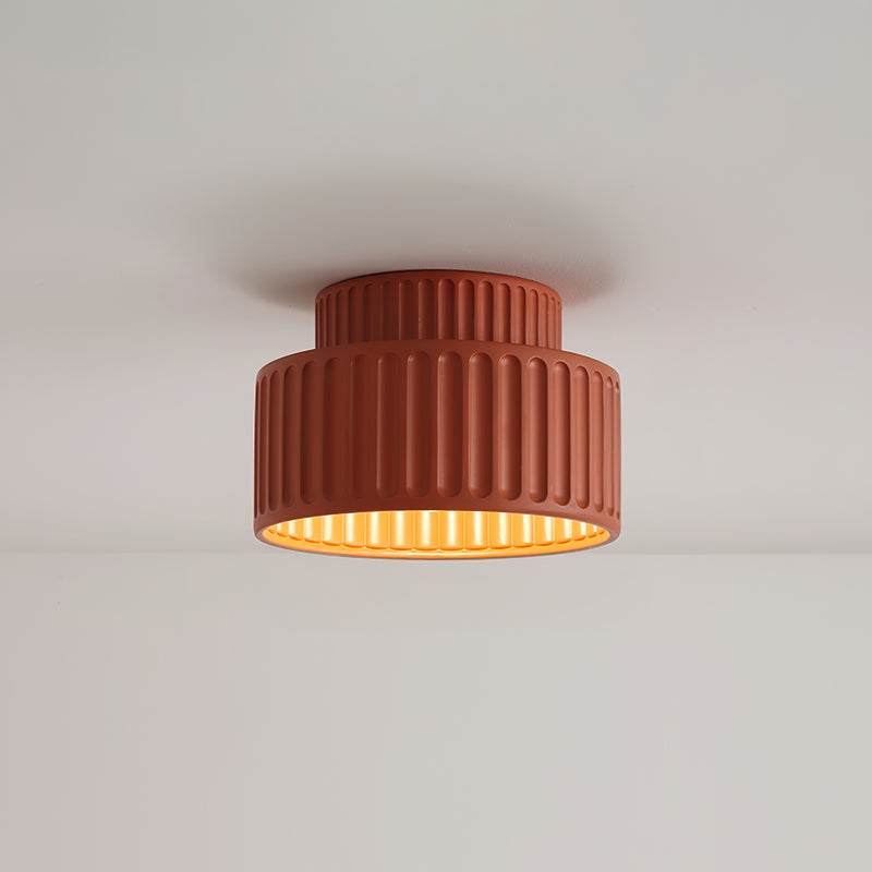 Vintage Cream Style Painted Flush Mount Ceiling Light Fixture - Classic Farmhouse Lighting for Bedroom, Living Room & Dining Room