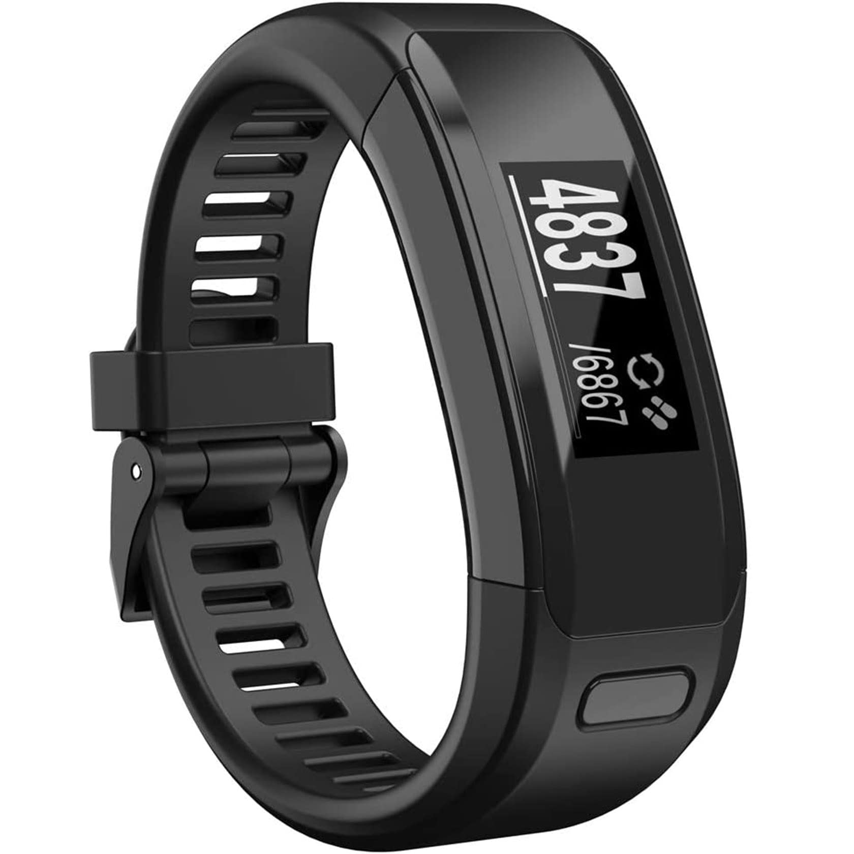 Wizvv Compatible Replacement Bands for Garmin Vivosmart HR - Metal Buckle Fitness Wristband Strap for Running, Swimming & Daily Activity Tracking