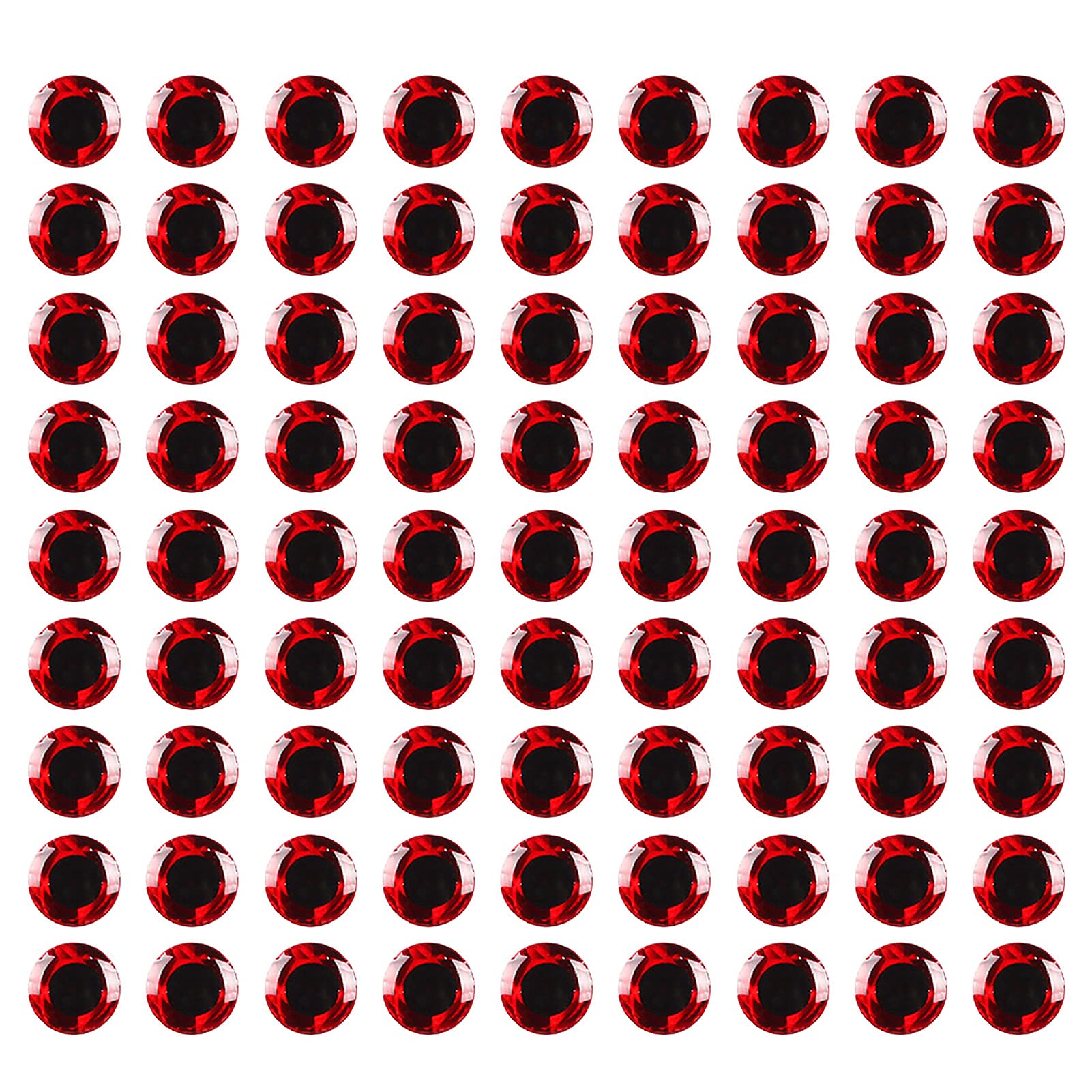 100pcs 3mm-12mm 3D Epoxy Fishing Eyes - Realistic Pupil Lure Eyes for Fly Tying, Streamers, Fishing Baits & DIY Crafts - Perfect for Handmade Fishing Lures, Fly Tying Projects and Creative Crafting
