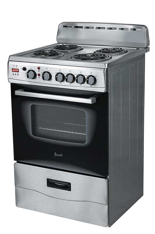 Avanti ERU240P3S 24-Inch Electric Range - Compact Freestanding Stove with Oven for Small Kitchens, Apartments & RVs | Perfect for Baking, Roasting & Everyday Cooking