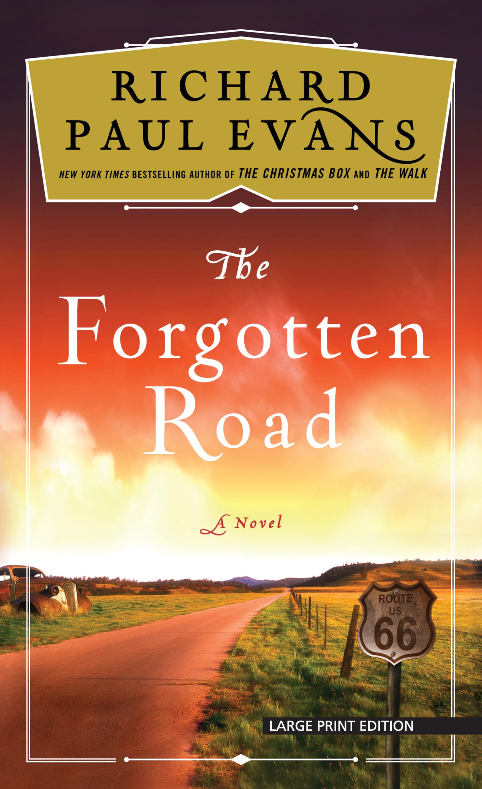 The Forgotten Road - Thorndike Press Large Print Edition (Broken Road Series) | Inspirational Fiction Novel for Book Clubs & Relaxing Reading
