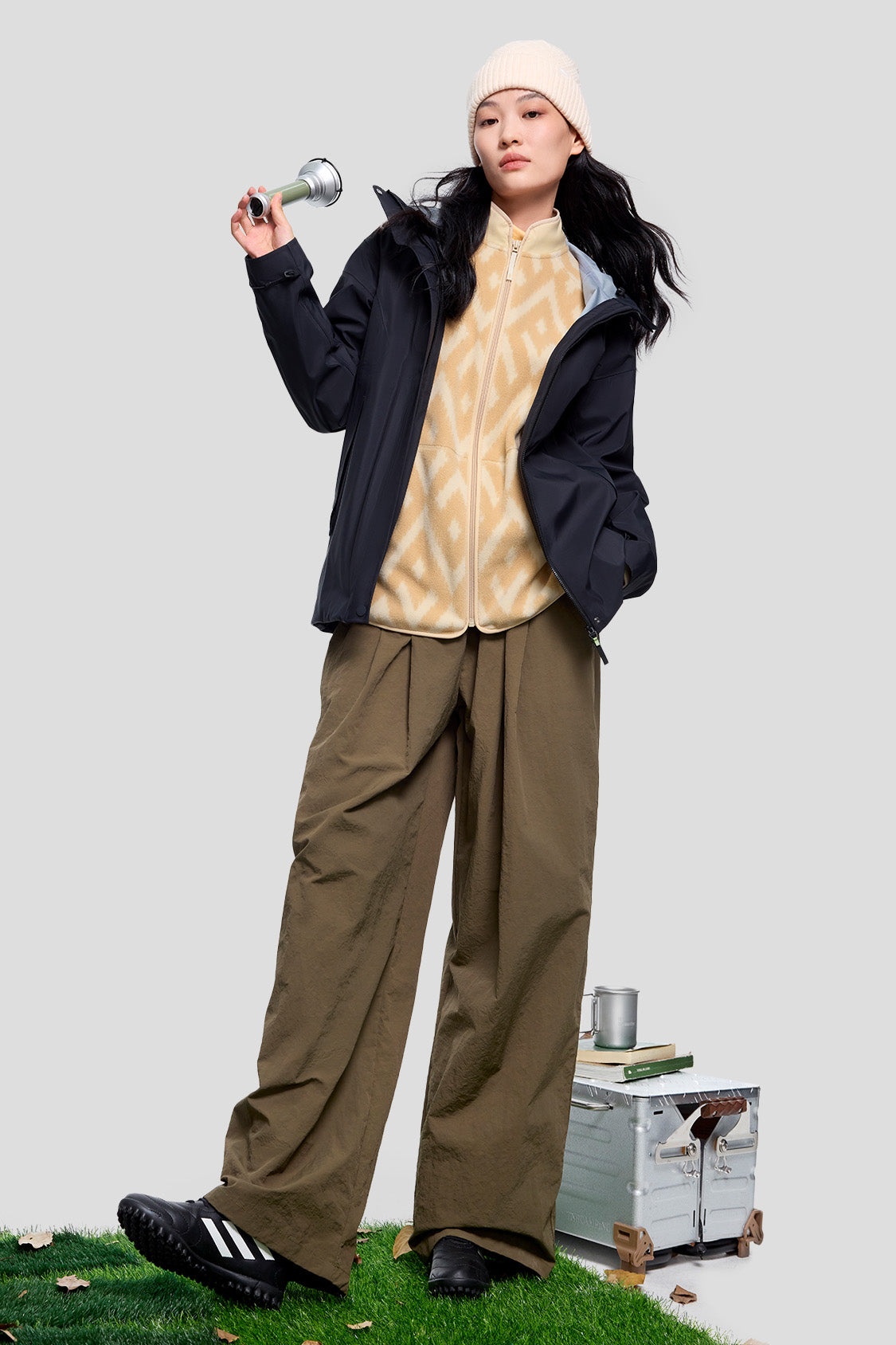 CozyFlow Women's Relaxed Fleece Jacket - Soft Warm Winter Outerwear for Casual Wear, Hiking & Outdoor Activities