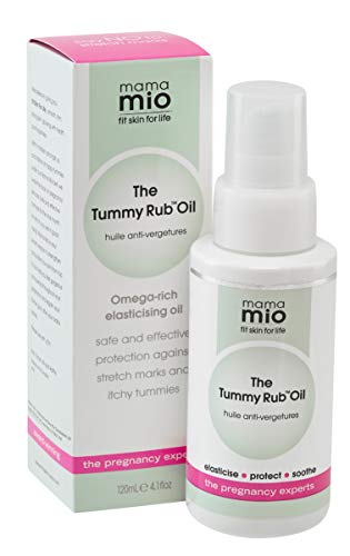 Mama Mio The Tummy Rub Oil - Stretch Mark & Pregnancy Belly Oil for Expecting Moms - Hydrating & Soothing Skin Care for Pre & Postpartum Use