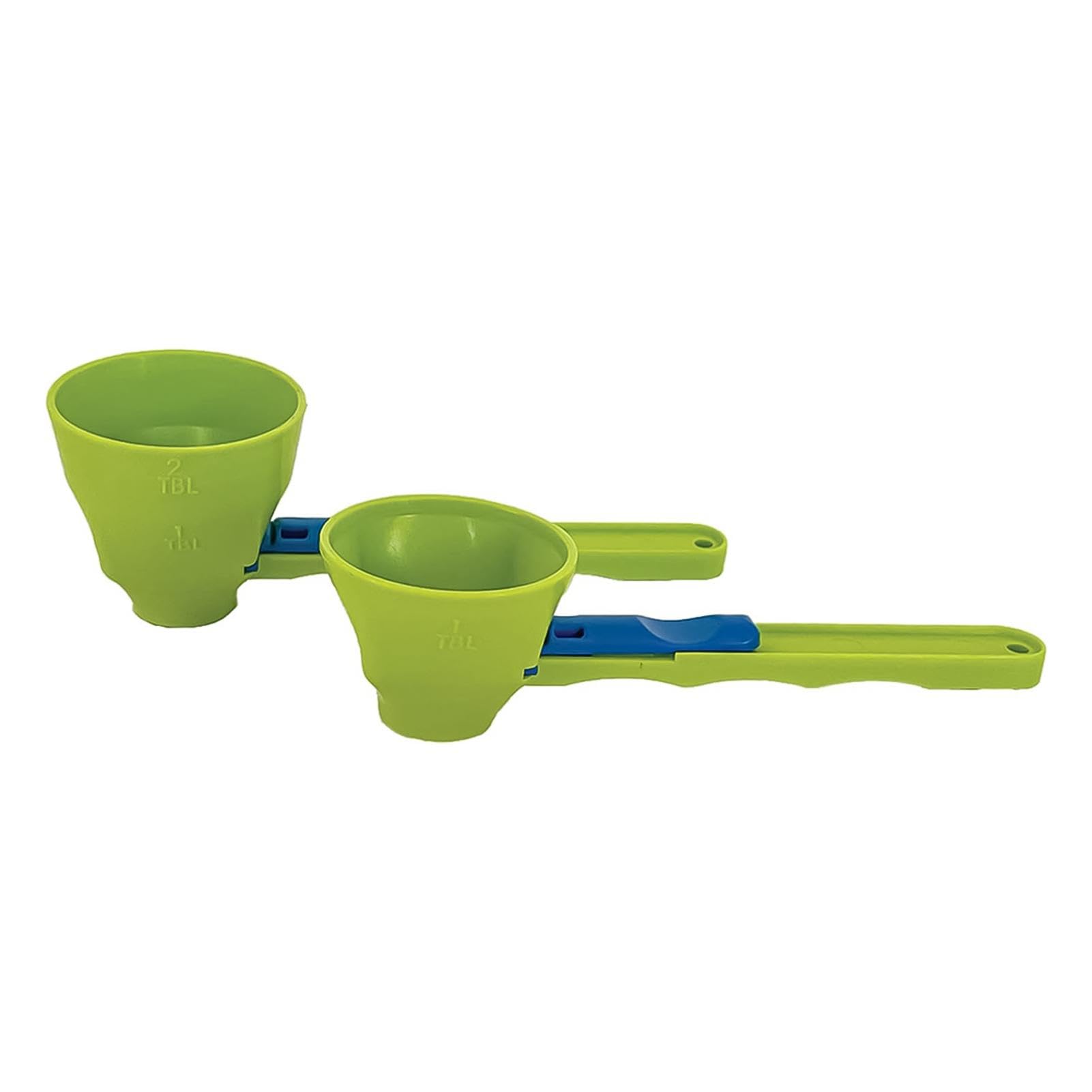 Eventerde 2-in-1 Funnel Measuring Spoon with Anti-Drip Design & Sliding Base - Perfect for Protein Powder, Baking Ingredients & Gym Supplements | Ideal for Kitchen, Bodybuilding & Meal Prep