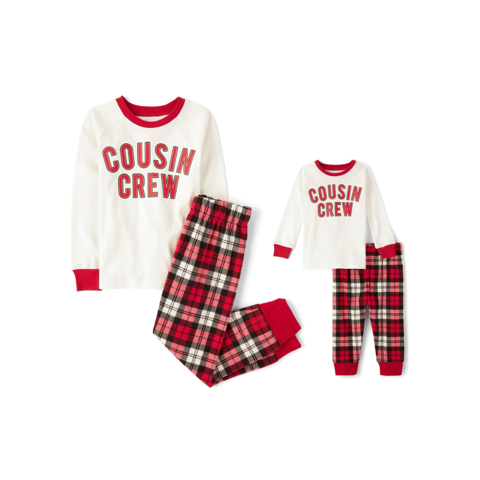 Kids' Christmas Pajama Sets - Fleece Matching Siblings for Holiday Photos