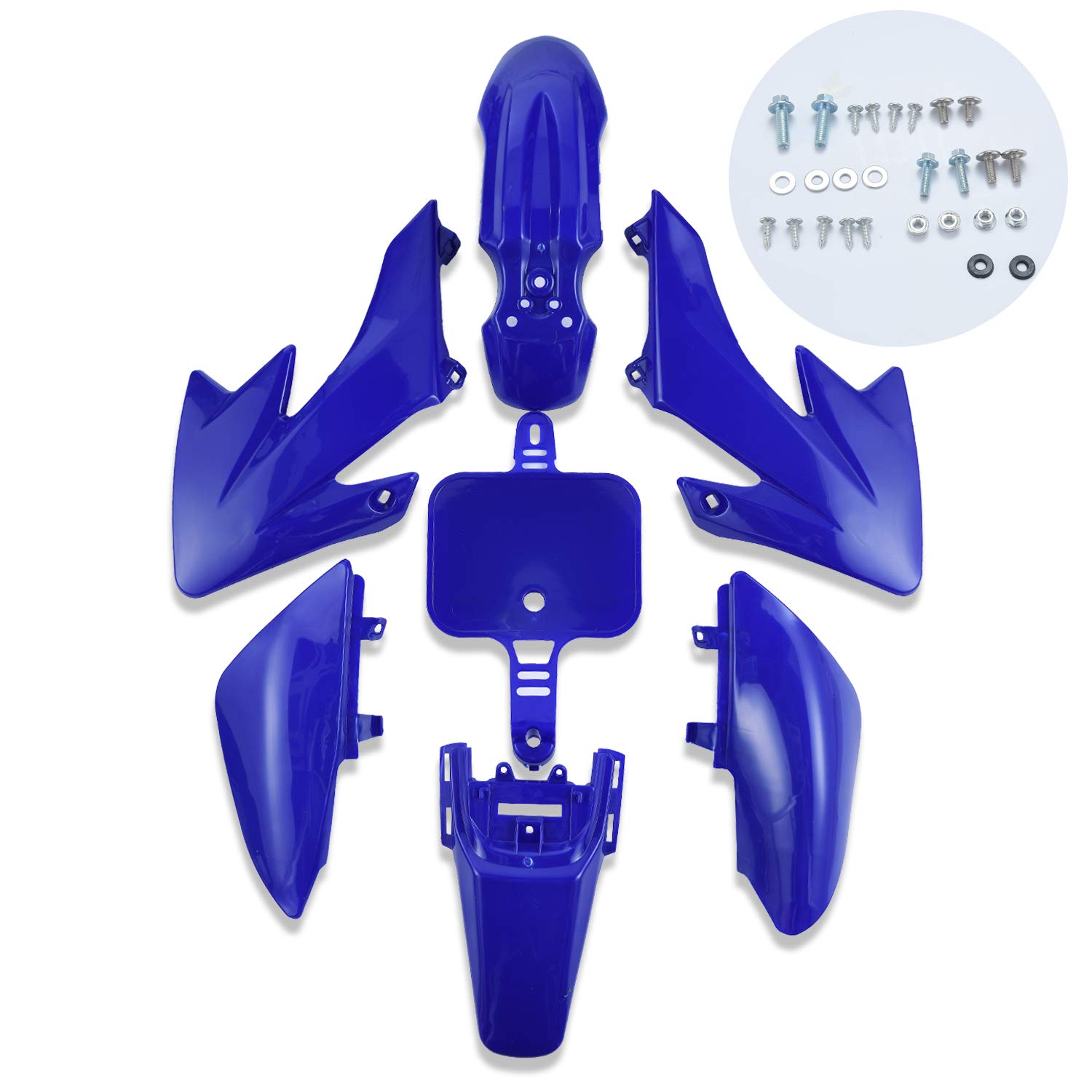 **CLEO 7-Piece Plastic Fender Fairing Body Kit for CRF50 Chinese Mini Dirt Bikes - Durable Off-Road Protection for Kids & Adults**    *(Perfect for Trail Riding, Motocross, and Off-Road Adventures!)*