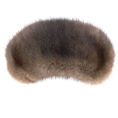 Luxury Brown Mink Fur Sleep Mask for Women & Men - Soft & Comfortable Eye Cover for Travel, Nap & Relaxation