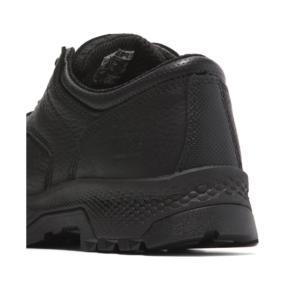 Titan Ev Composite Toe Oxford Work Shoes for Men - Black Safety Shoes for Construction, Warehouse & Industrial Work - Lightweight & Comfortable