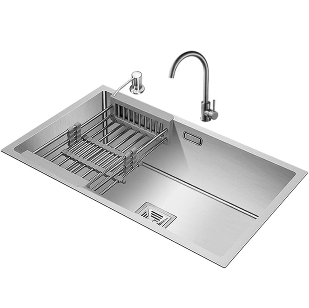 Premium Stainless Steel Single Bowl Kitchen Sink - 16