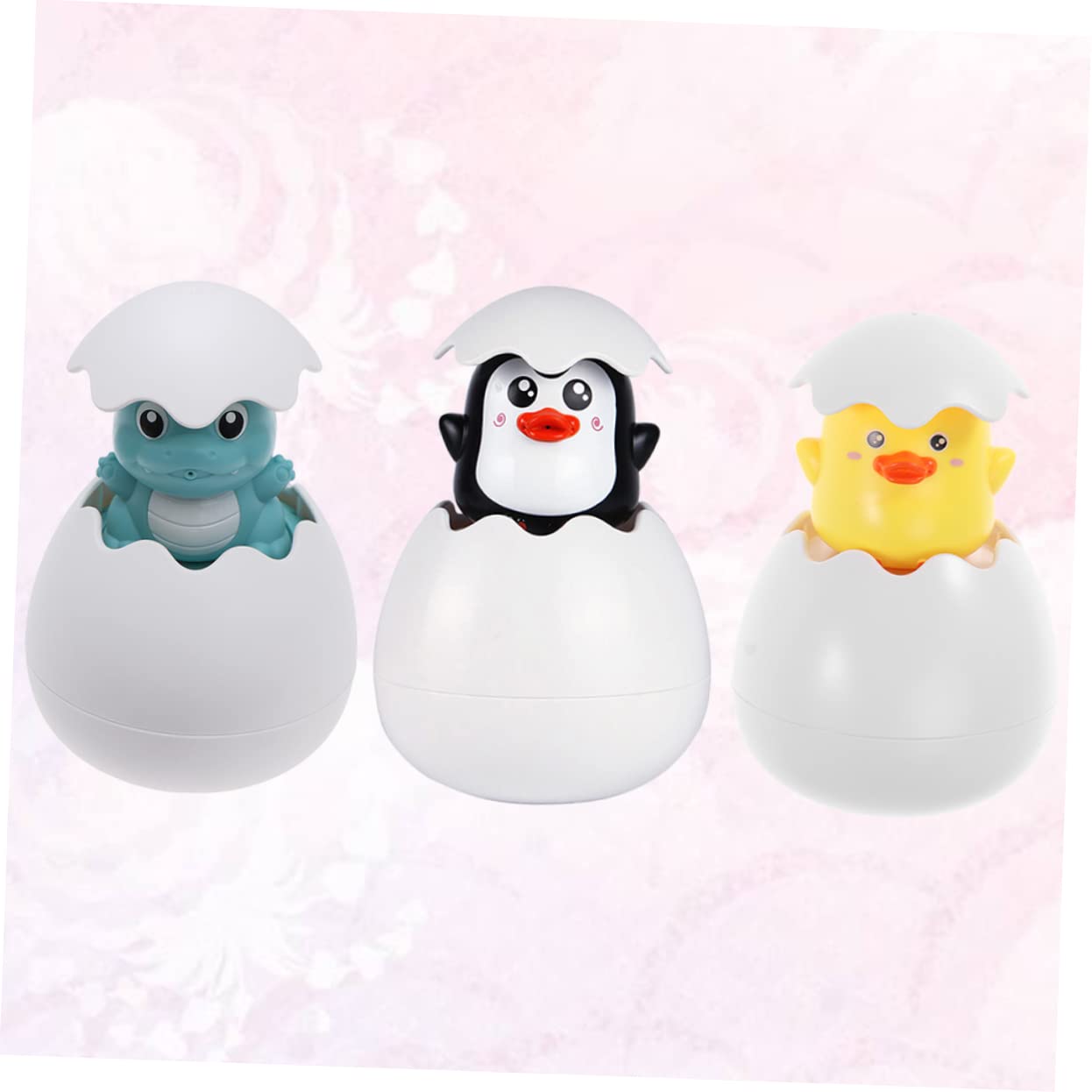 6-Piece Cute Egg Bath Toys for Toddlers - Bathtub Squirt Toys for 1 Year Old Kids - Fun Bath Time Learning & Sensory Play for Babies