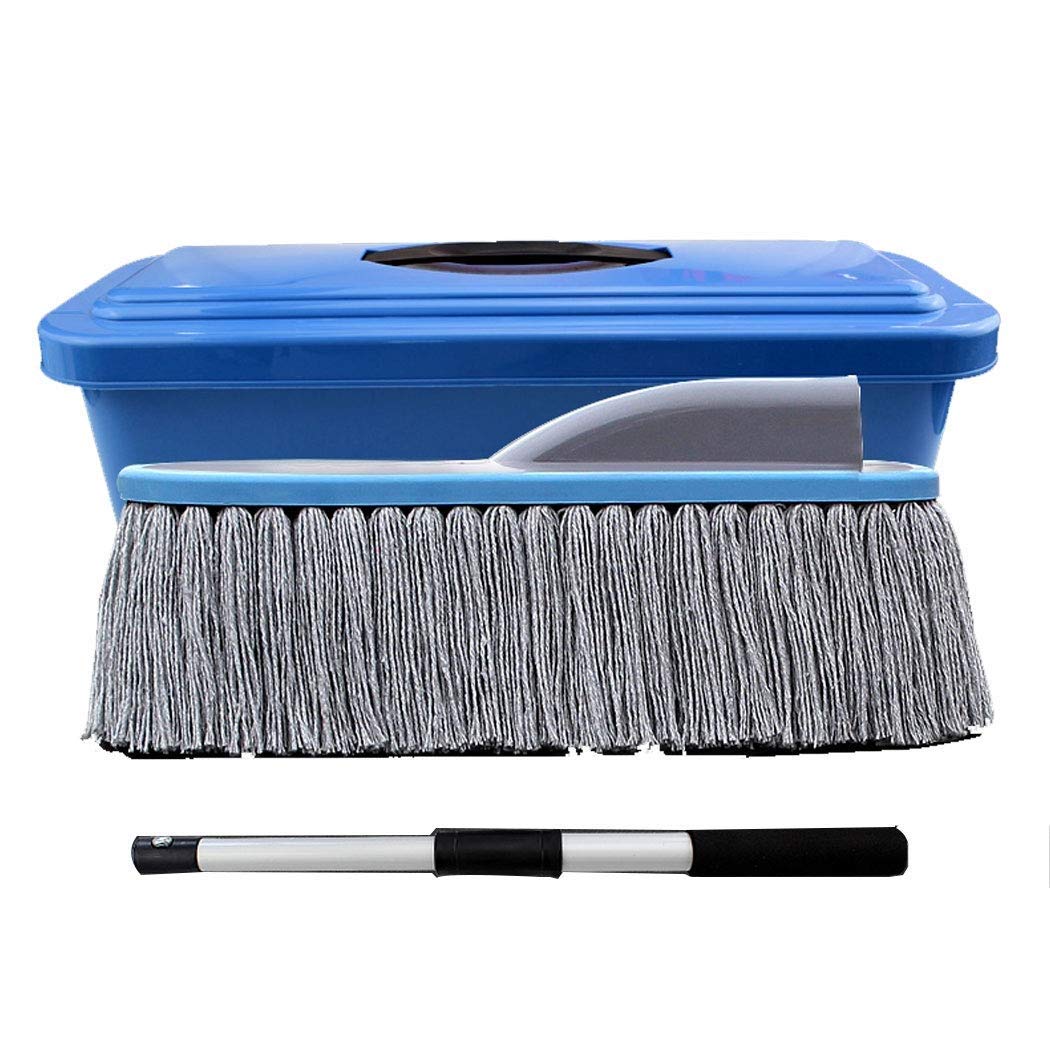 Extendable Car Duster Brush - Lint & Scratch Free for Interior/Exterior Cleaning | Quick Dust & Pollen Removal