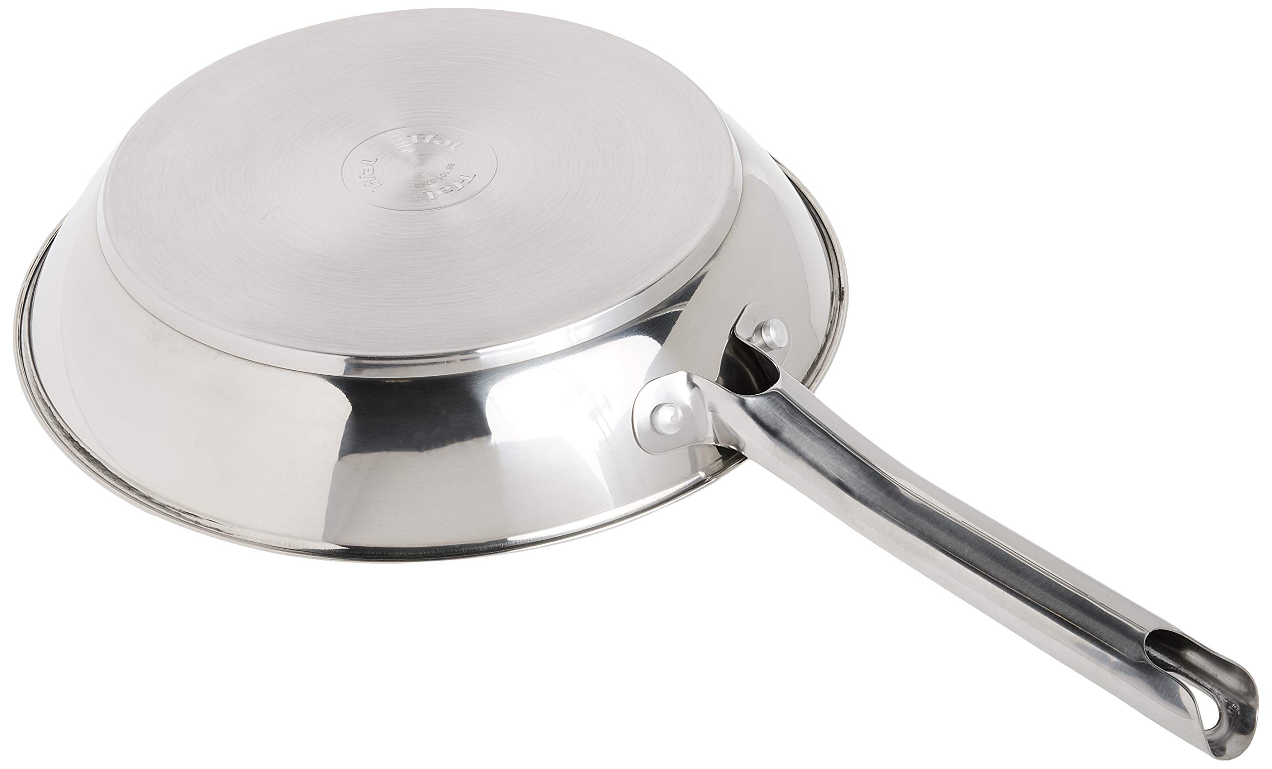 T-fal Performa 10.5 Inch Stainless Steel Saute Pan - Oven & Broiler Safe up to 500°F, Dishwasher Safe Cookware for Searing, Frying & Baking - Perfect for Home Chefs & Professional Kitchens