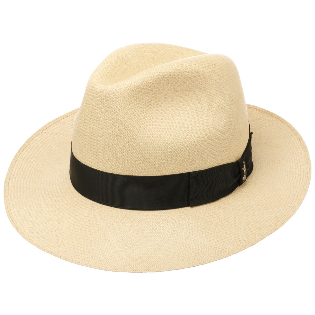 Borsalino Premium Panama Bogart Hat for Men - Classic Fedora Style Summer Sun Hat - Perfect for Outdoor Events, Travel & Fashion