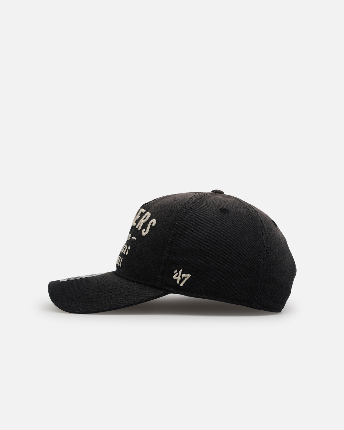 47 Brand Las Vegas Raiders 'Dusted Hitch' Snapback Hat - Black Adjustable Baseball Cap for Men & Women - Perfect for Game Day, Sports Events & Casual Wear