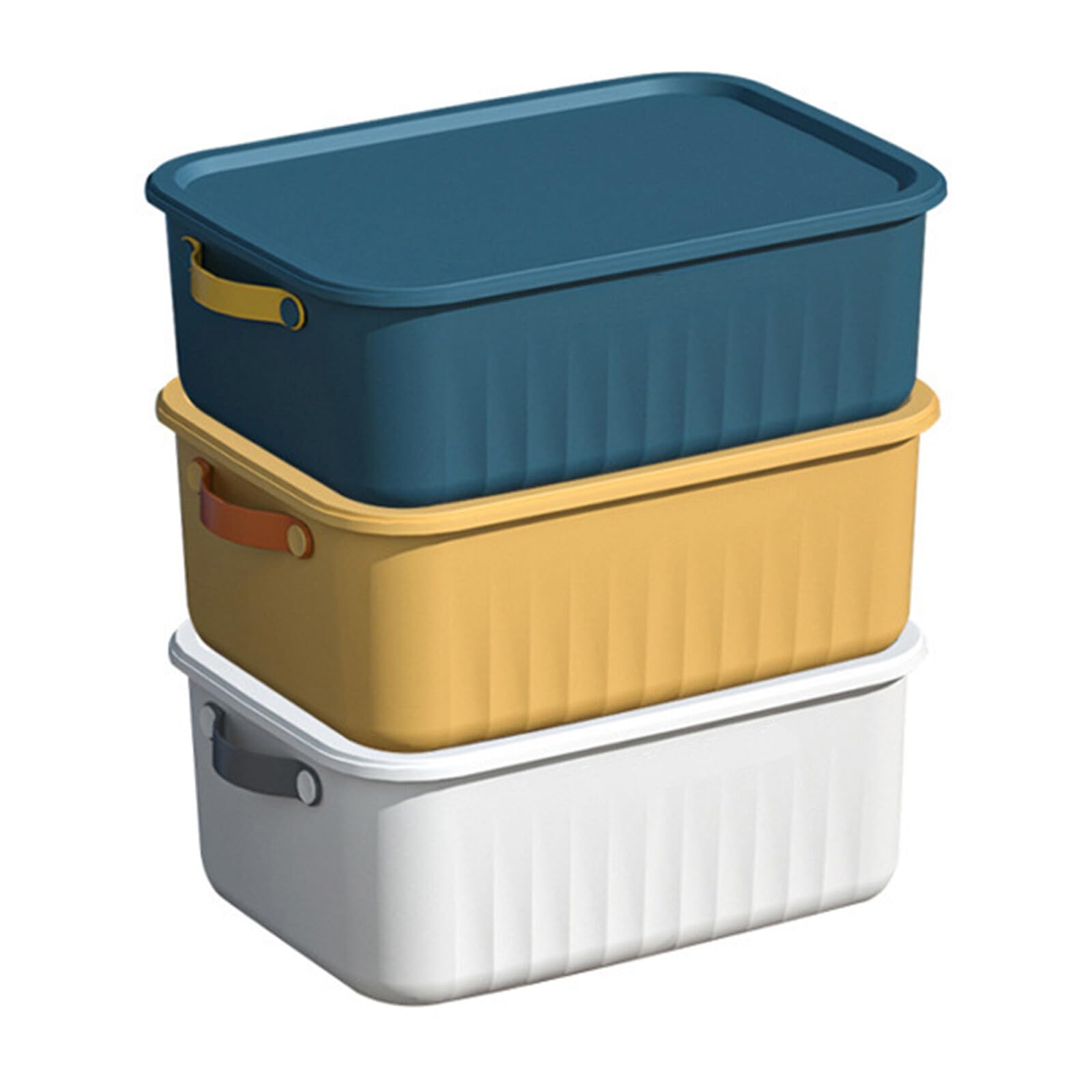 Large Capacity Storage Bins with Lids - Organize Toys, Snacks & Sundries for Dorm, Closet & Living Room | Desktop & Home Organization Solutions