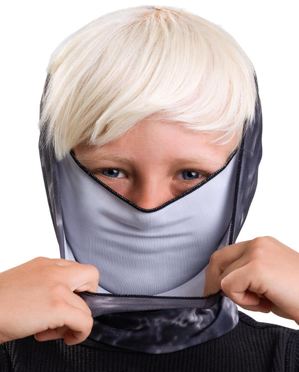 UPF 50+ Kids Reusable Sun Protection Face Mask & Neck Gaiter - Breathable UV Protection for Outdoor Activities, Hiking, Beach & School | Aqua Design