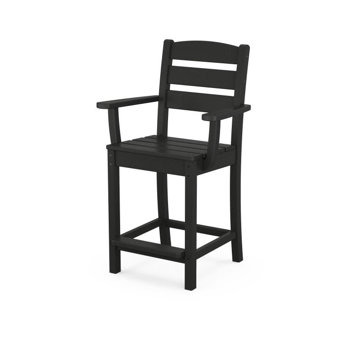 POLYWOOD Lakeside Counter Height Adirondack Chair - Durable Outdoor Bar Stool for Patio, Deck, Poolside & Lakeside Dining