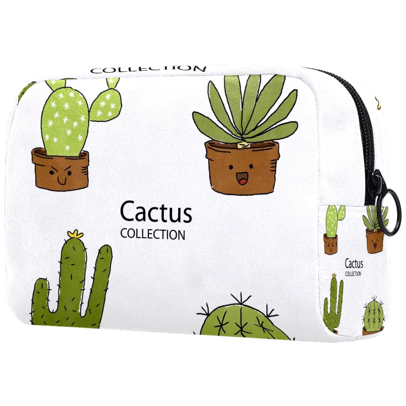 Cute Cactus Smiling Cosmetic Bags Set - Multifunctional Travel Makeup Organizer for Women | Portable Cosmetic Bag for Travel, Gym & Daily Use