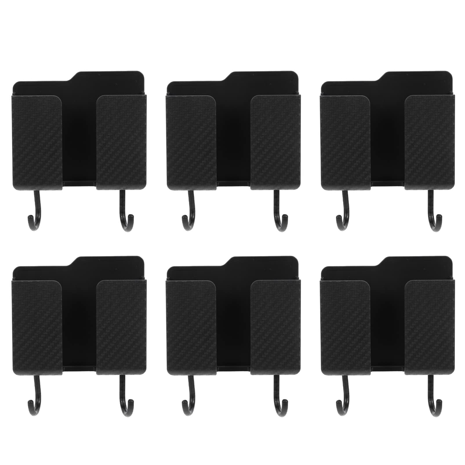 6PCS Multifunctional Acrylic Phone Holder & Key Hook - Remote Control Storage Box for TV, Bedroom, and Office Organization - Perfect for Wall Mounting and Clutter-Free Spaces