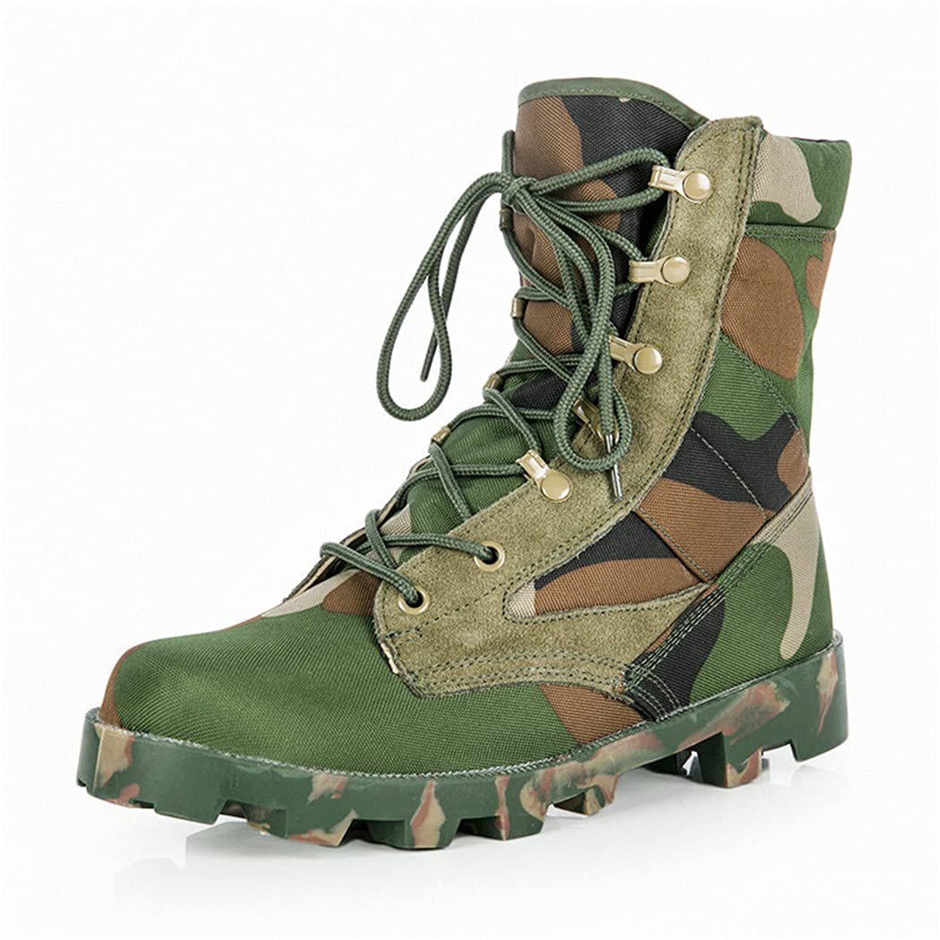 Men's Tactical Military Army Boots - Outdoor Trekking Climbing Sports Sneakers with Camo Design | Durable Combat Hiking Shoes for Adventure, Camping & Survival Training