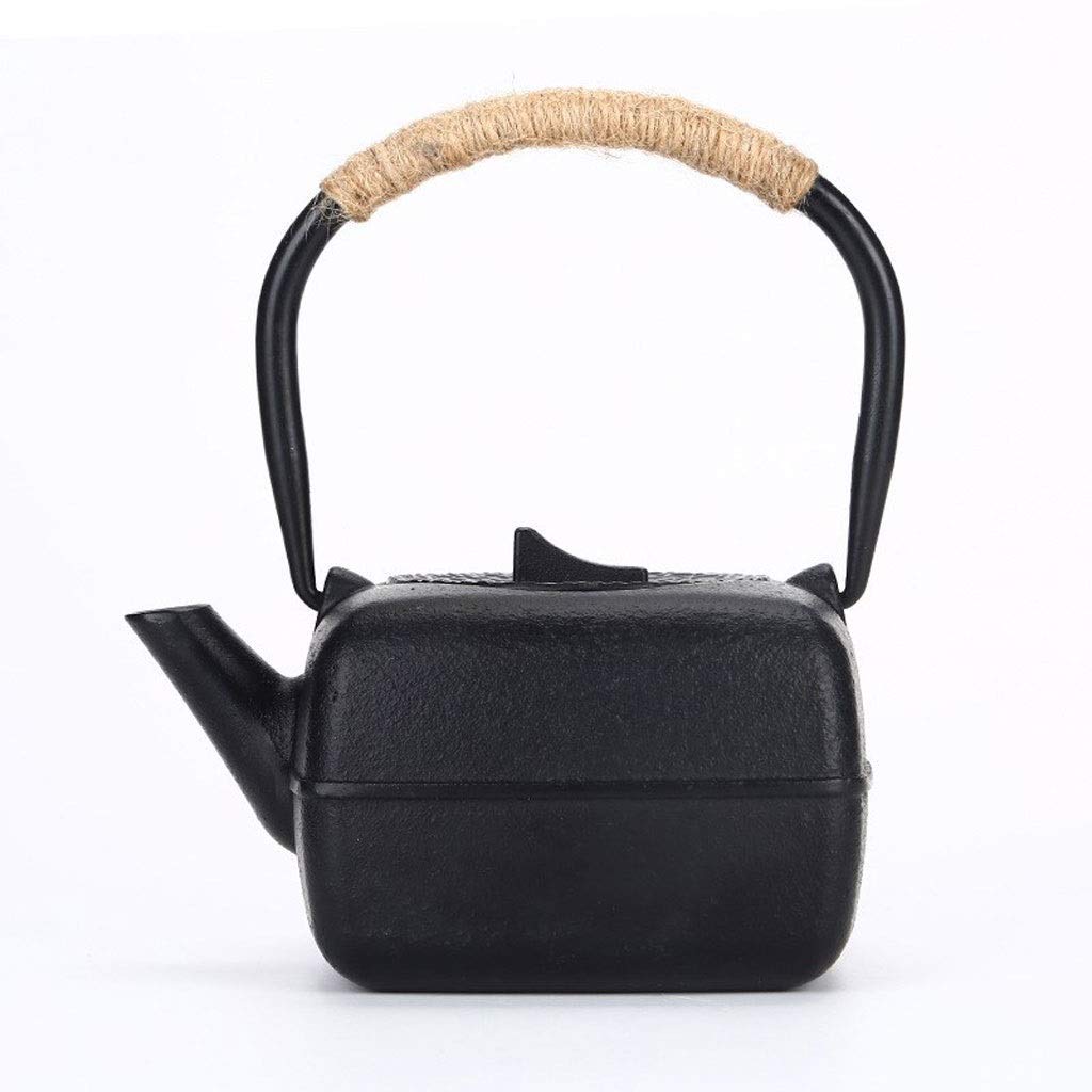 Premium 600ML Cast Iron Teapot with Stainless Steel Infuser - Japanese Style Tetsubin Kettle for Loose Leaf Tea & Teabags - Stovetop Safe Ceramic Teapot for Home, Office & Tea Ceremonies