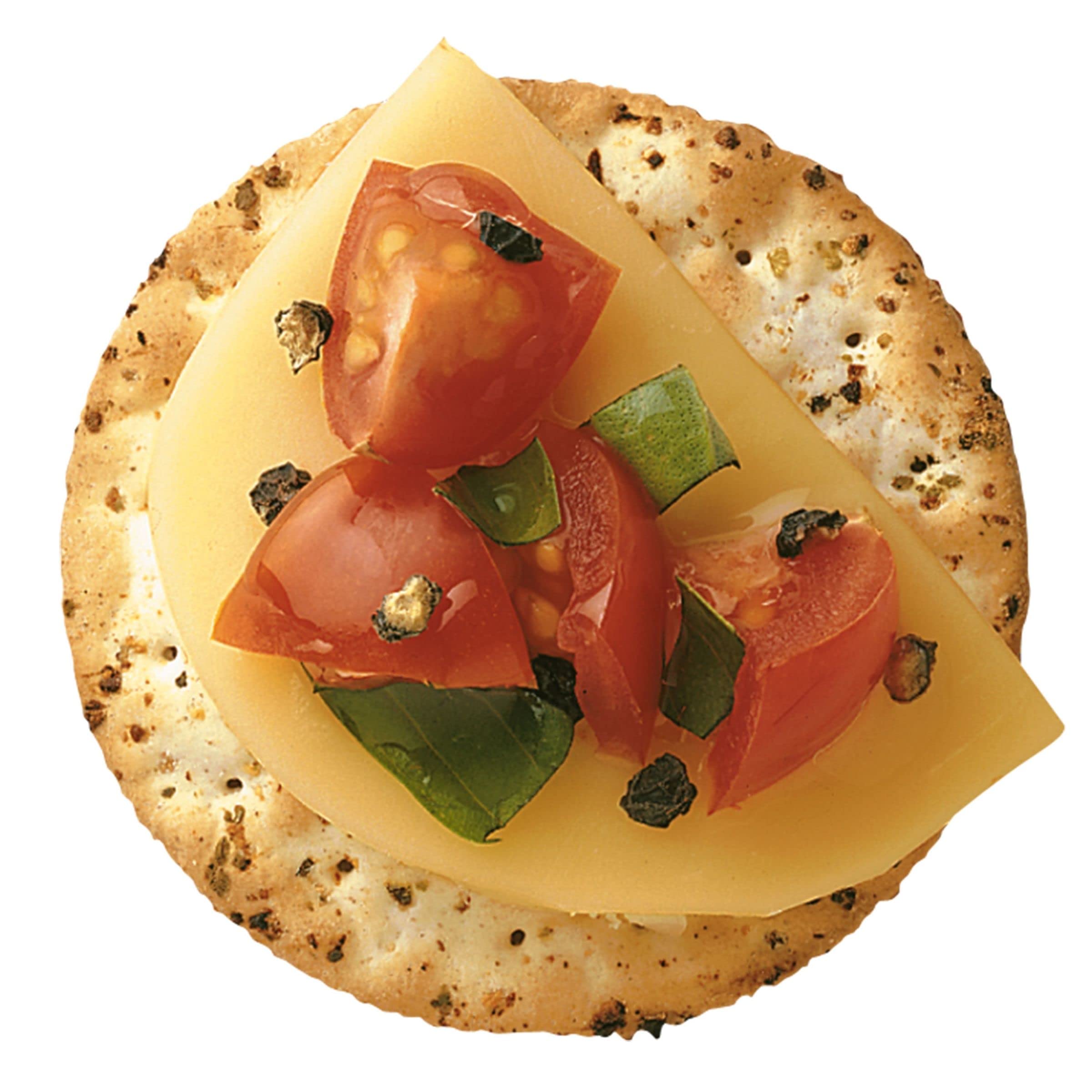Carr's Table Water Crackers - Roasted Garlic & Herbs Flavor, Baked Snack Crackers, 4.5oz Box (Pack of 1) | Perfect for Parties, Cheese Platters & Gourmet Appetizers