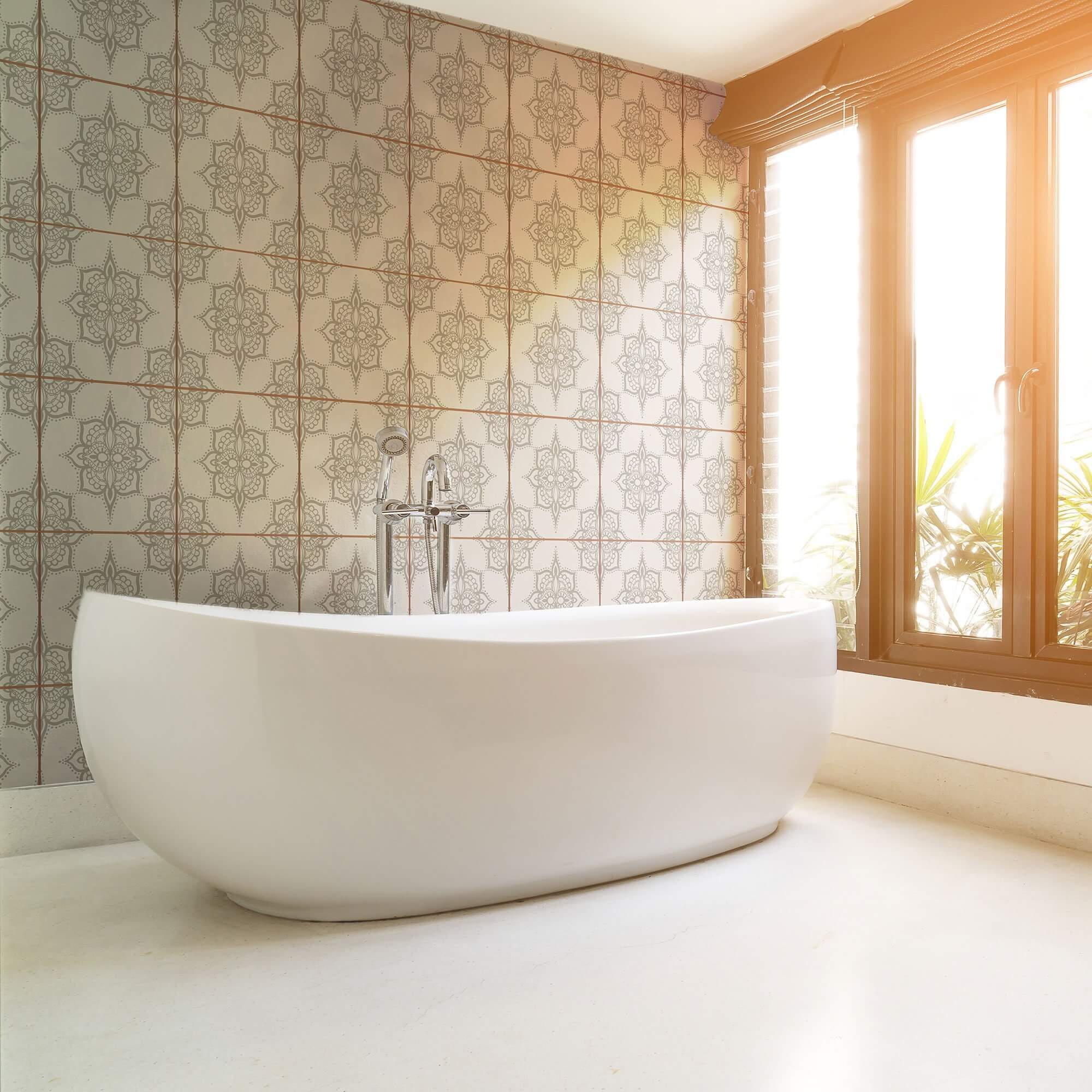 Self-Adhesive Removable Wallpaper - Easy Peel & Stick Tile Pattern (030a) for Bedroom, Bathroom, and Kitchen Decor
