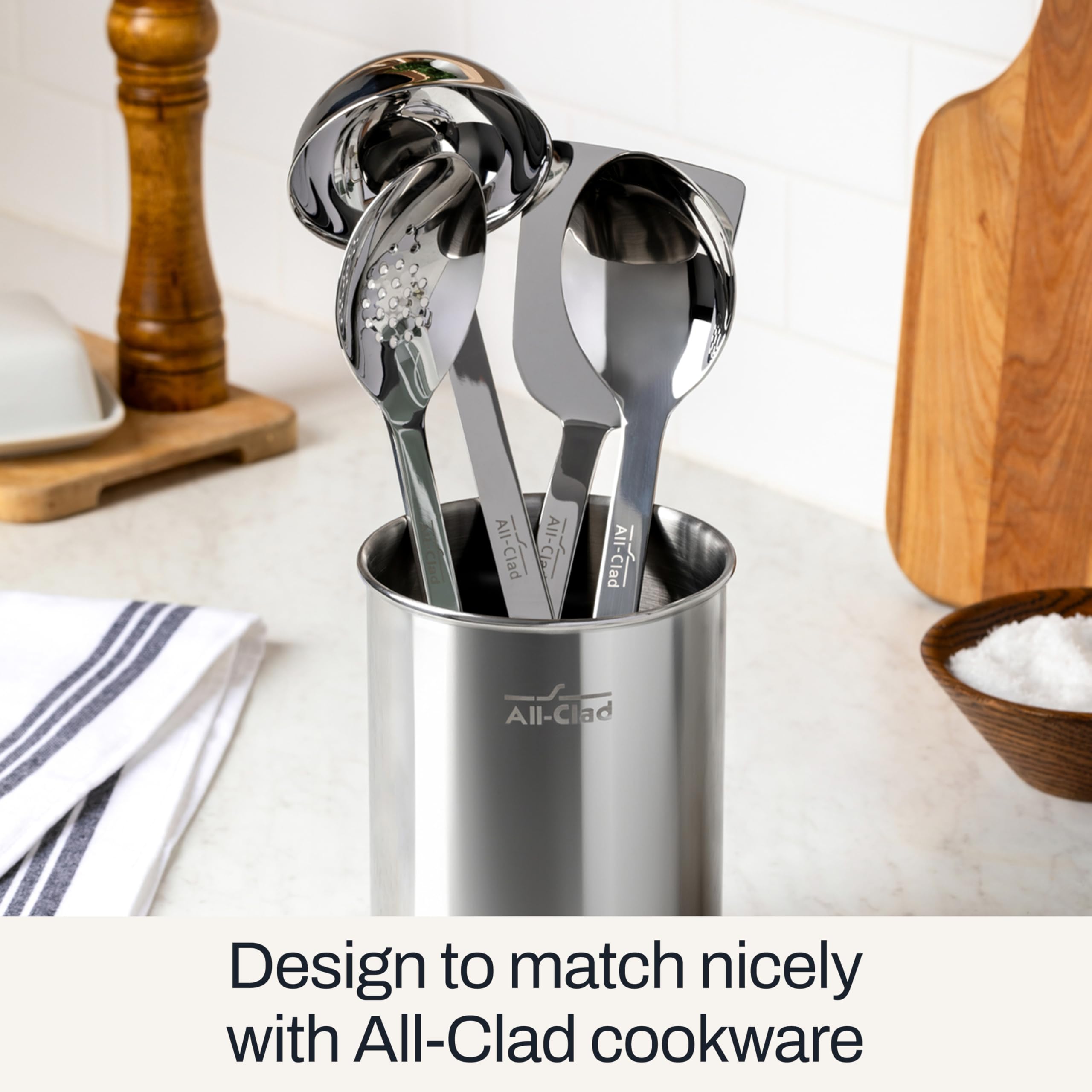 Premium 6-Piece Professional Kitchen Utensil Set - Stainless Steel Cooking Tools for Baking, Grilling & Food Prep - Perfect for Home Chefs & Culinary Enthusiasts