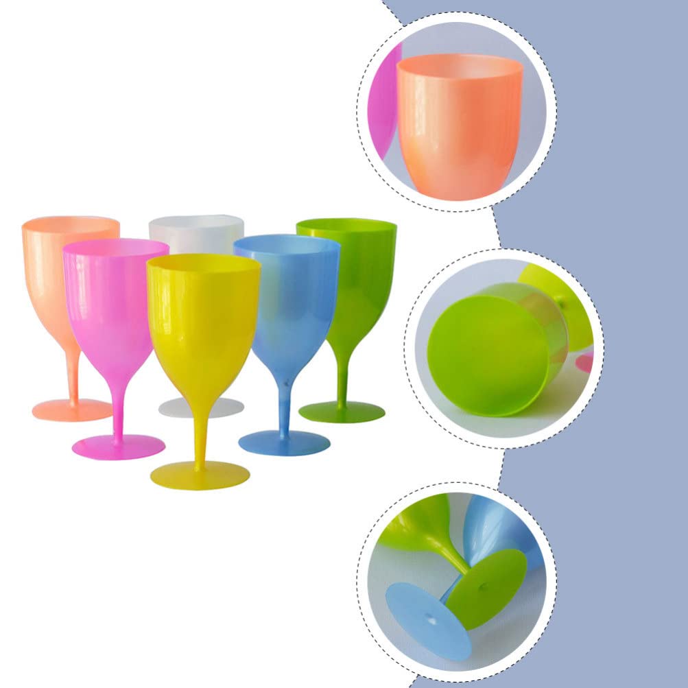 Zerodeko 6-Piece Margarita Glasses Set - Elegant Cocktail & Wine Goblets for Easter Parties, Beverage Cups, Egg Holders - Perfect for Holiday Celebrations, Home Bar Decor, and Festive Gatherings