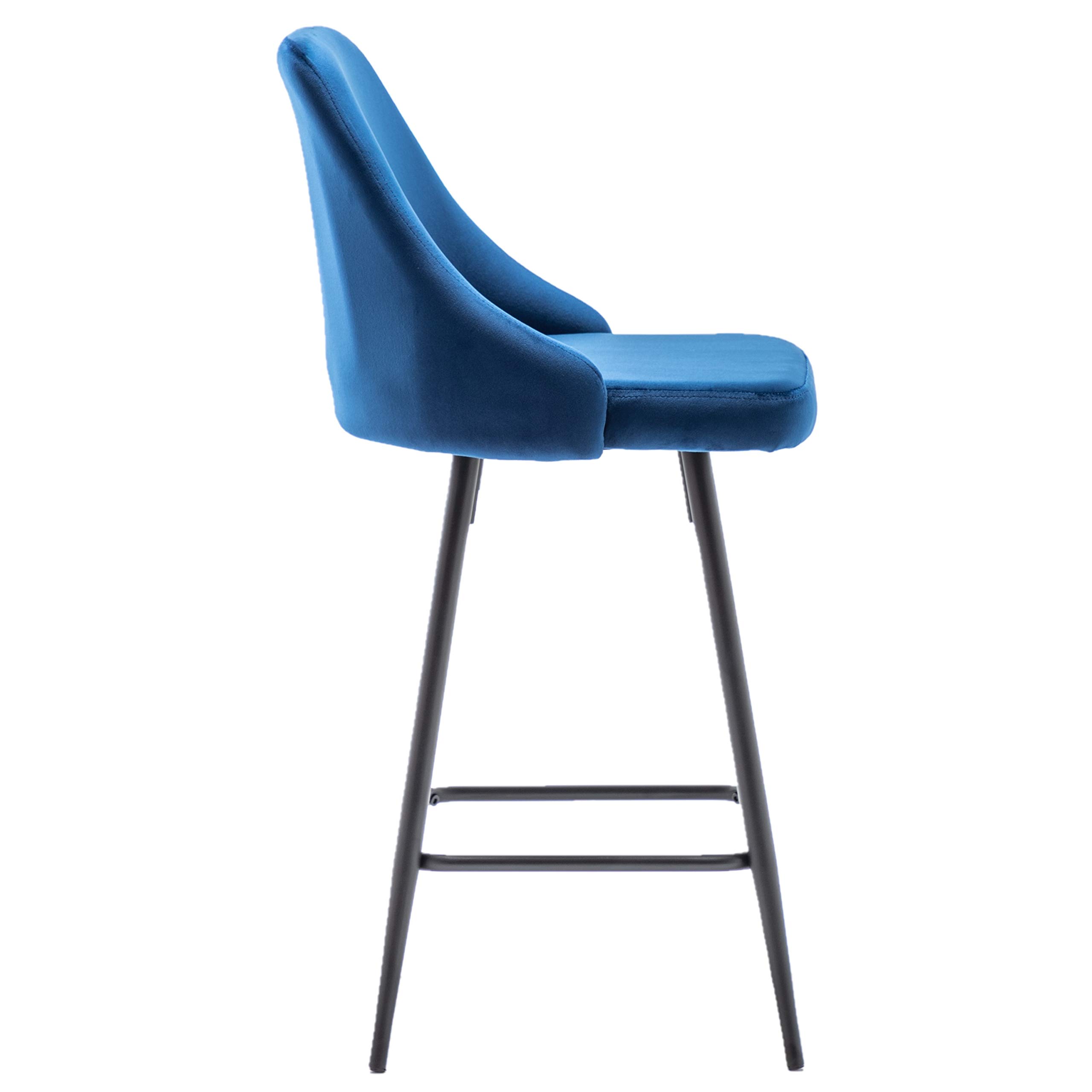 BTEXPERT Set of 4 Premium Upholstered Dining Bar Stools - 25