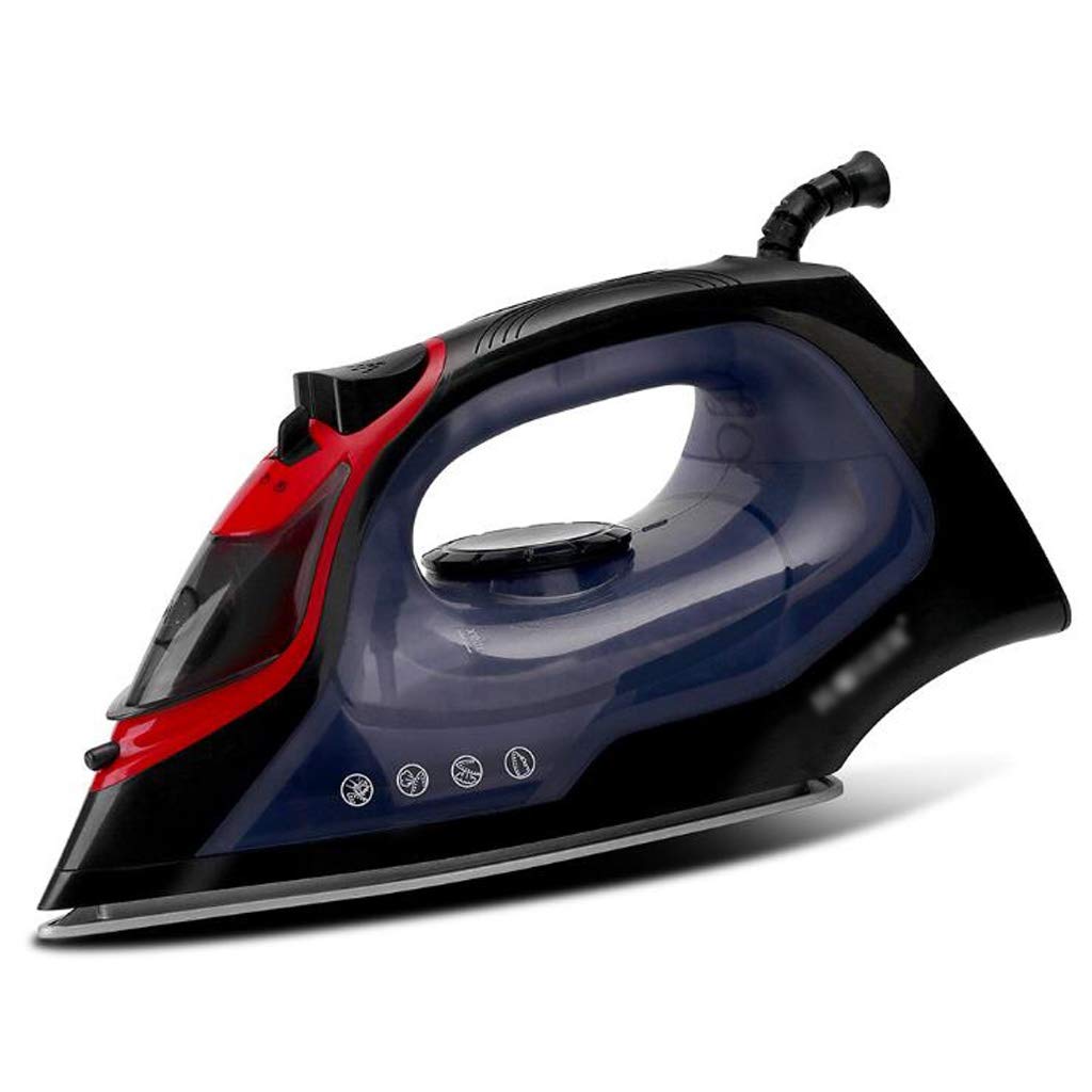 YBYB 1800W Portable Steam Iron with Adjustable Ceramic Soleplate - Fast Heating Electric Garment Steamer for Clothes, Shirts, Pants & Fabrics - Perfect for Home, Travel & Professional Use (Blue)