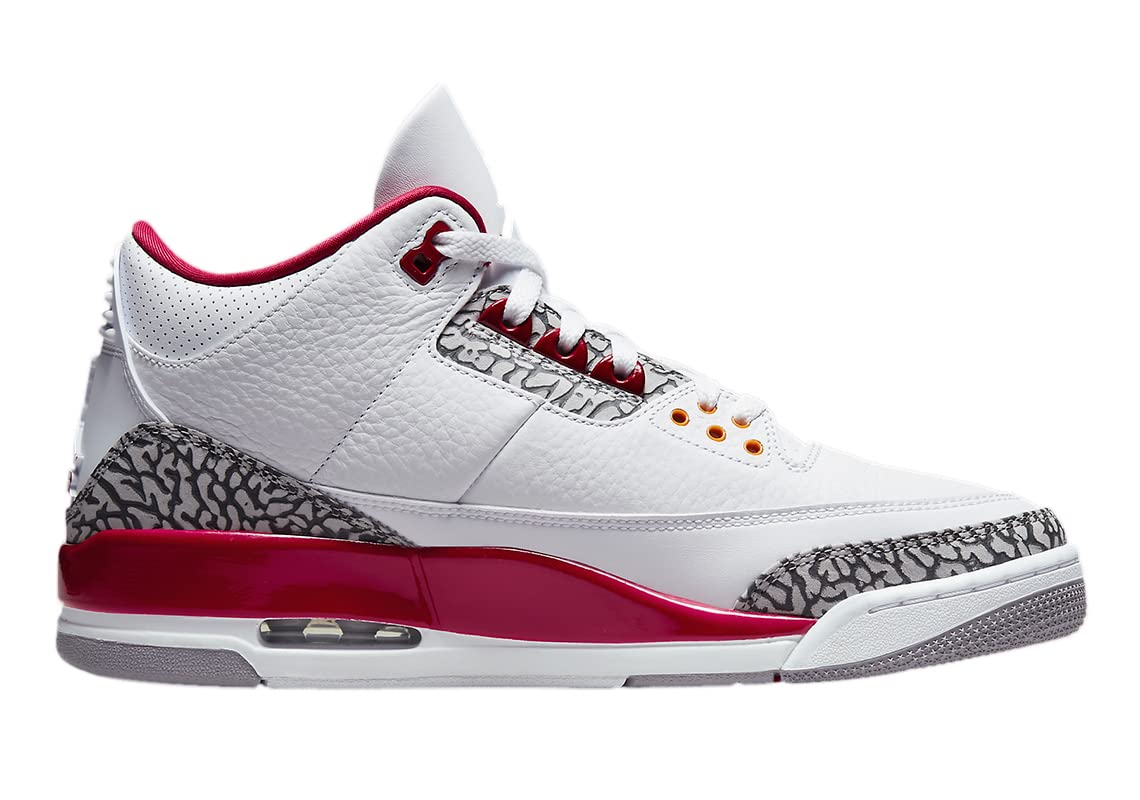 Jordan Men's Air 3 Retro Basketball Shoes CT8532-126 Cardinal Red - Size 11 | Classic Sneakers for Streetwear & Basketball Performance