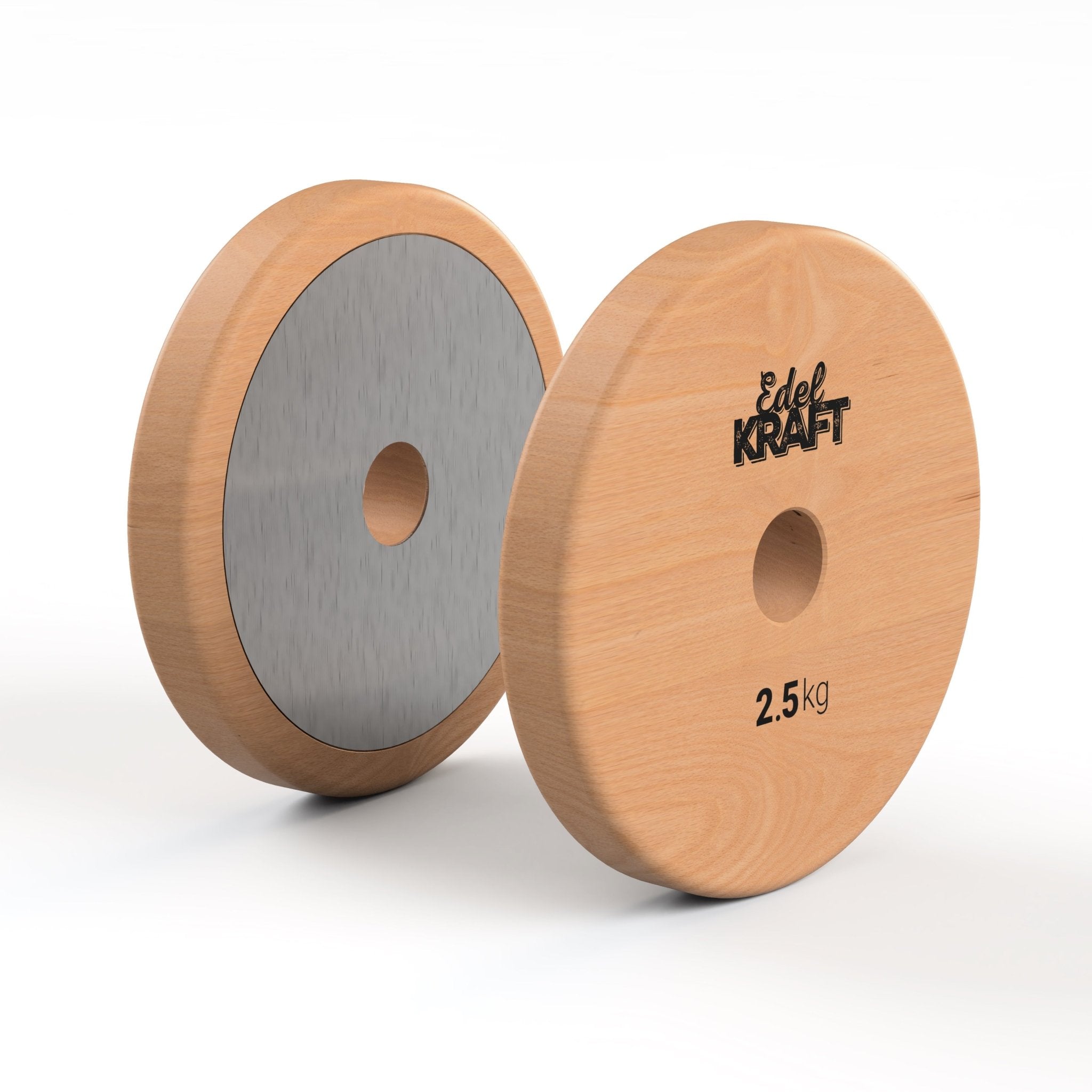 Premium Wood & Stainless Steel Dumbbell Plates for Home Gym, CrossFit & Strength Training - Durable Weight Plates for Fitness Enthusiasts