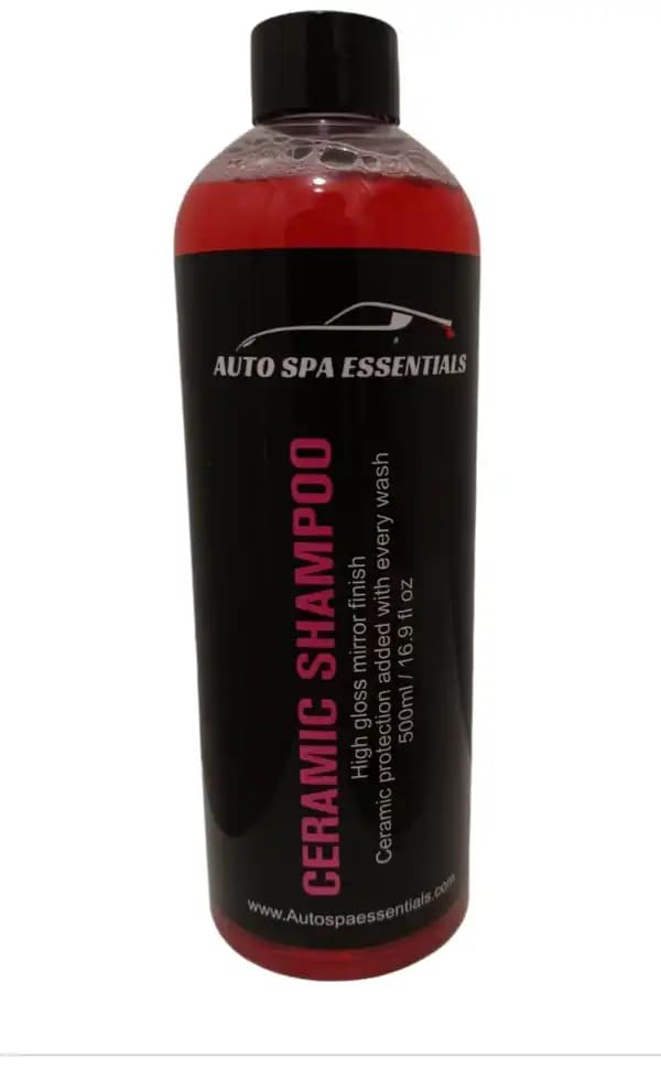 Premium Ceramic Shampoo for Cars - High Gloss Mirror Finish with Ceramic Protection - Car Detailing & Paint Protection for Showroom Shine - Perfect for Auto Enthusiasts & Professional Detailing