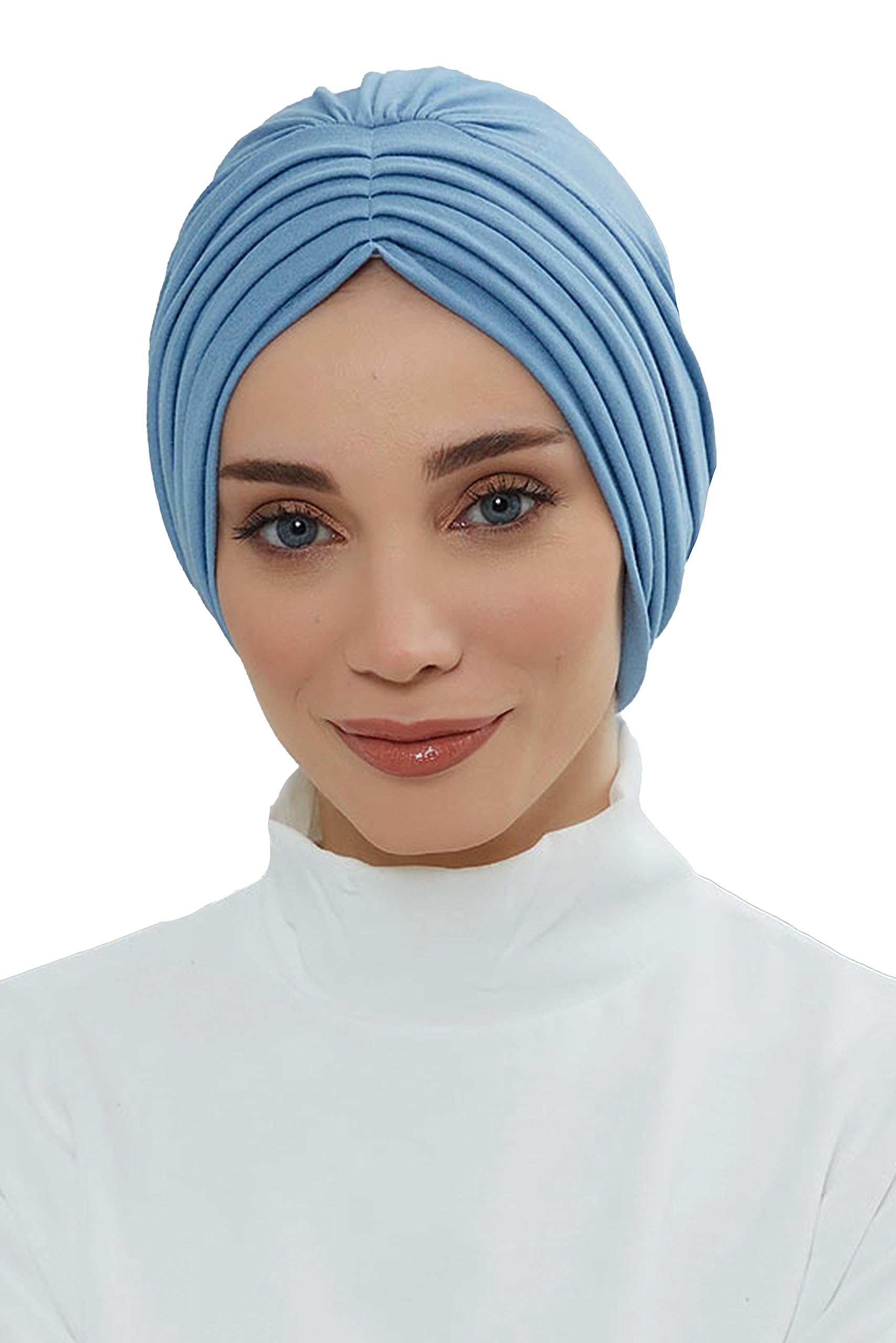 Elegant Shirred Head Turban for Women - Fashionable Instant Head Scarf Wrap - Perfect for Hair Cover, Bad Hair Days, and Stylish Outfits