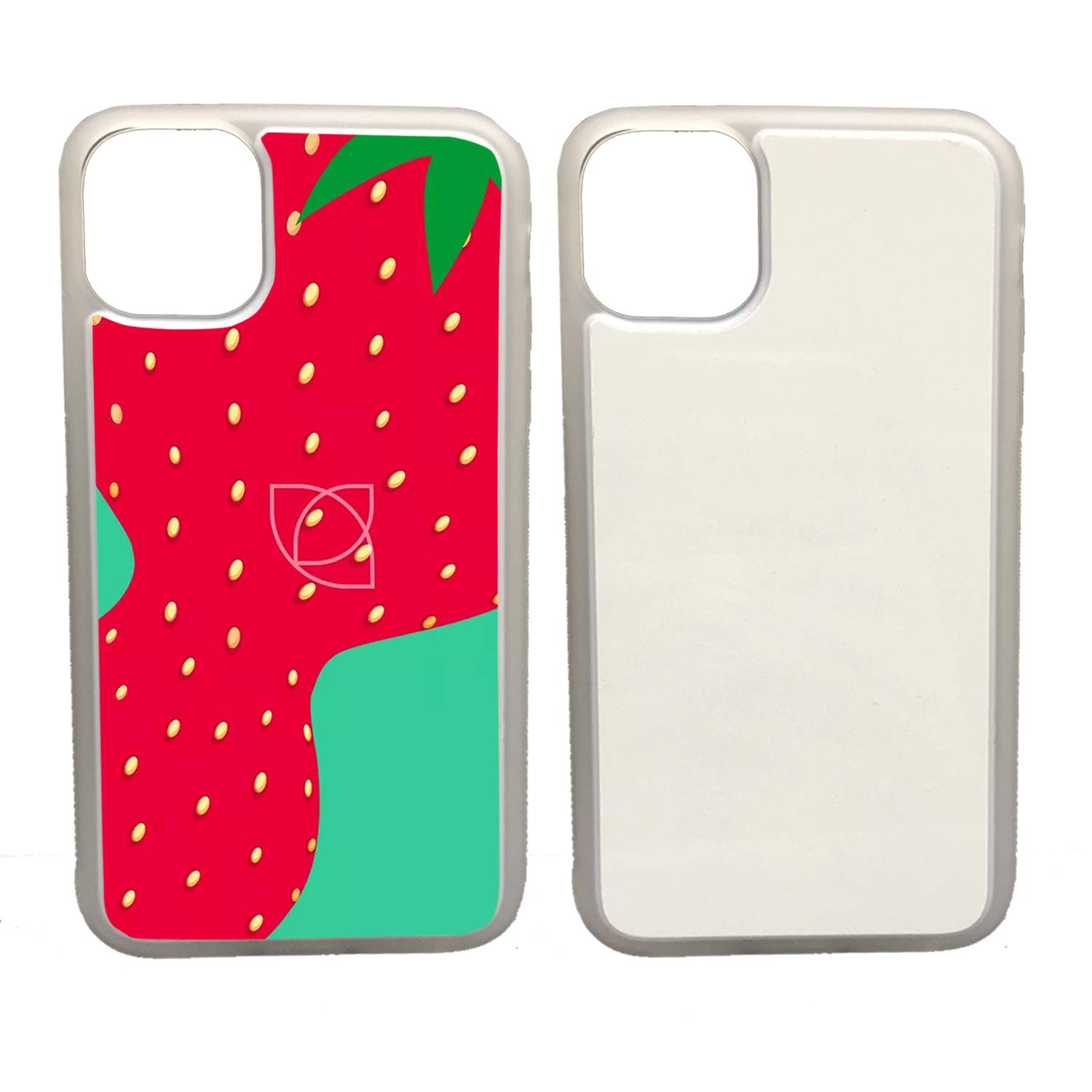 5PCS Sublimation Blanks Phone Case for Apple iPhone 11 (6.1 Inch) - 2 in 1 2D Soft Rubber TPU DIY Custom Case with Metal Insert - Heat Press Compatible Clear Matte Finish - Perfect for Personalized Gifts & Small Business Merchandise