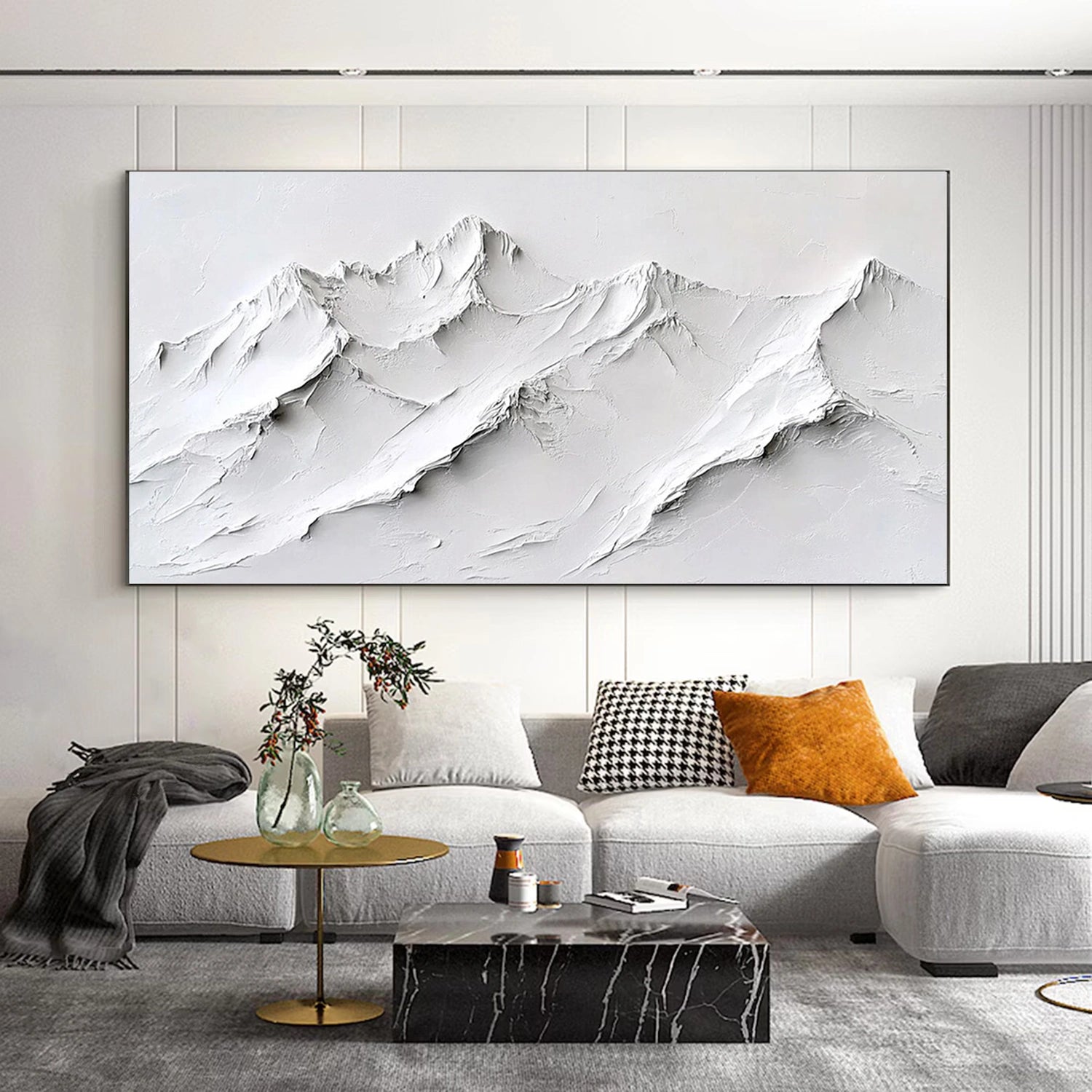 Minimalist Textured Plaster Art Painting - Modern Abstract Wall Decor #MM302 | Perfect for Living Room, Bedroom & Office