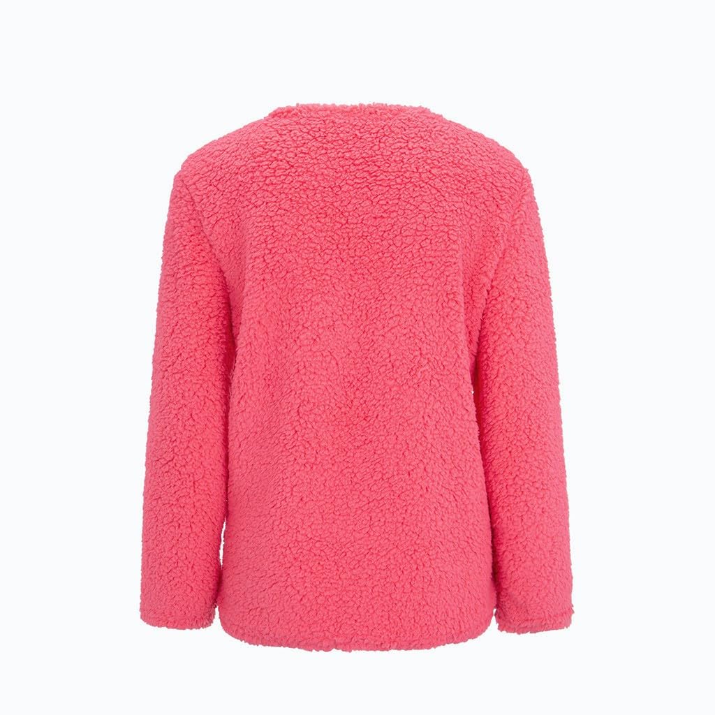 2024 Women's Winter Coat - Soft Fleece Jacket with Fuzzy Sherpa Lining | Warm Open Front Cardigan Style Jacket for Casual Wear | Perfect for Cold Weather, Outdoor Activities & Daily Commute