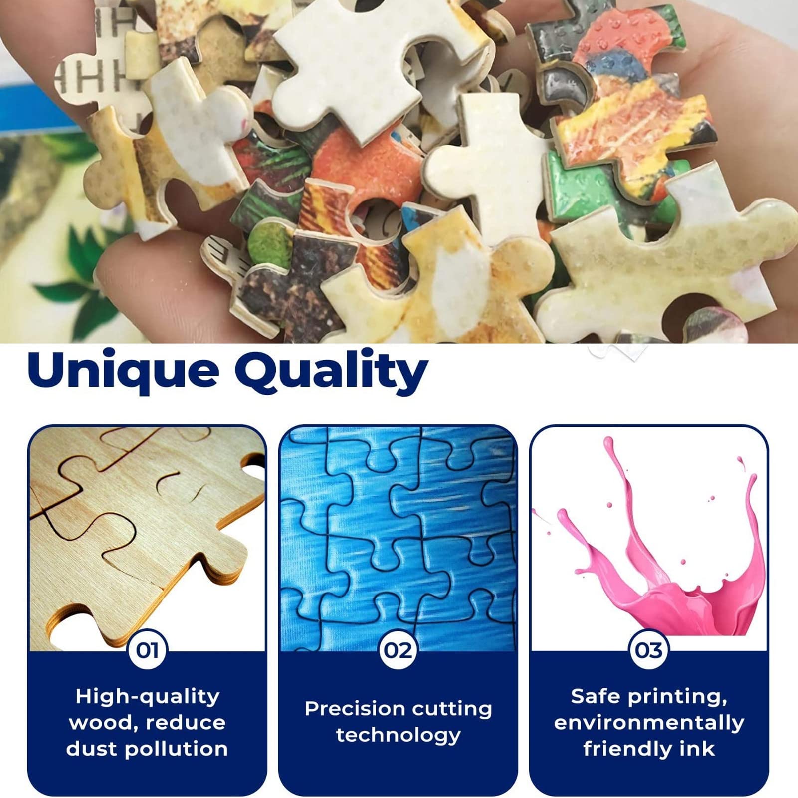 1500 Piece Wooden Jigsaw Puzzle for Adults - Challenging Brain Teaser & Perfect Gift for Family & Friends - Great for Relaxation, Stress Relief & Family Game Night