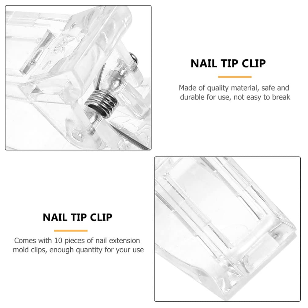 Beaupretty 20pcs Nail Clips for Gel Nail Extensions & Manicure - Professional DIY Nail Art Tools Kit for Home Salon & Nail Salon Use - Perfect for Acrylic, Gel Polish, and Nail Art Designs