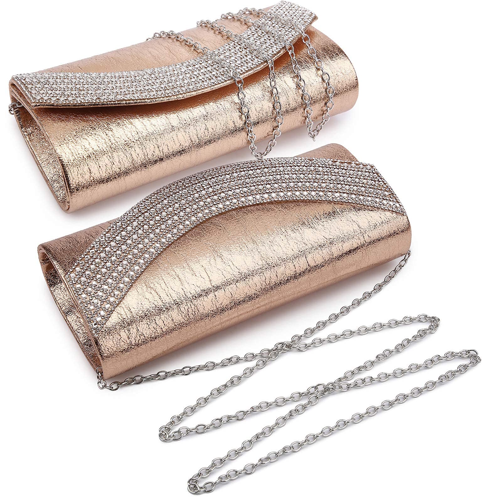 Dasein Women's Rhinestone Clutch Purse - Elegant Evening Bag for Wedding, Party, Prom - Perfect for Formal Events & Special Occasions